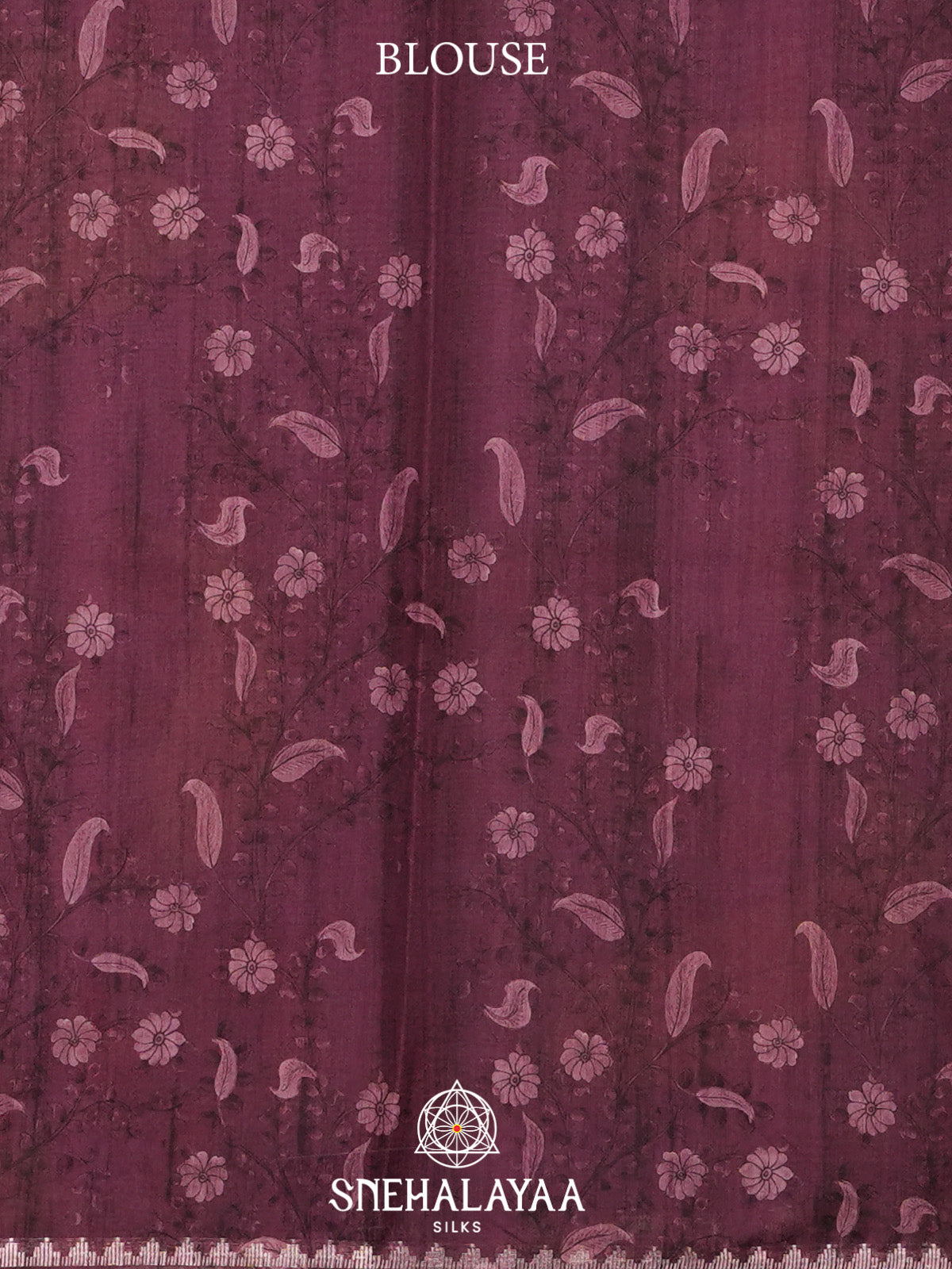 Wine Tussar Saree