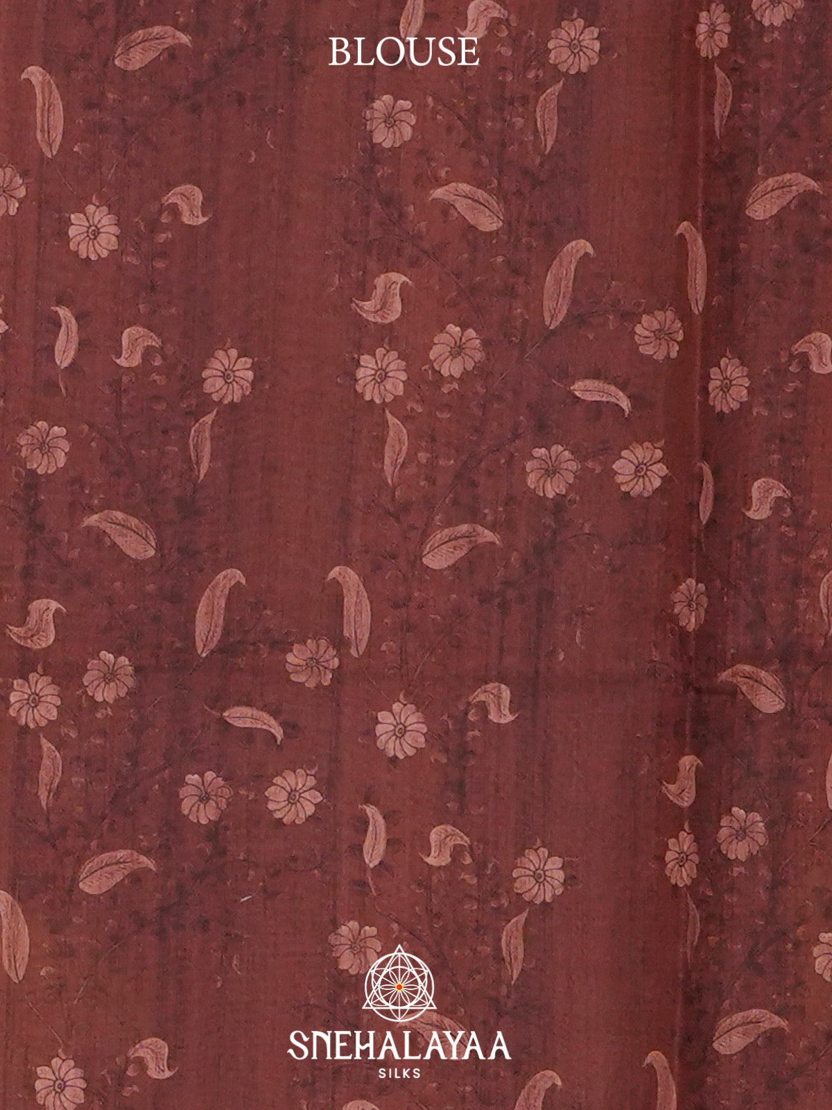 Maroon Tussar Saree