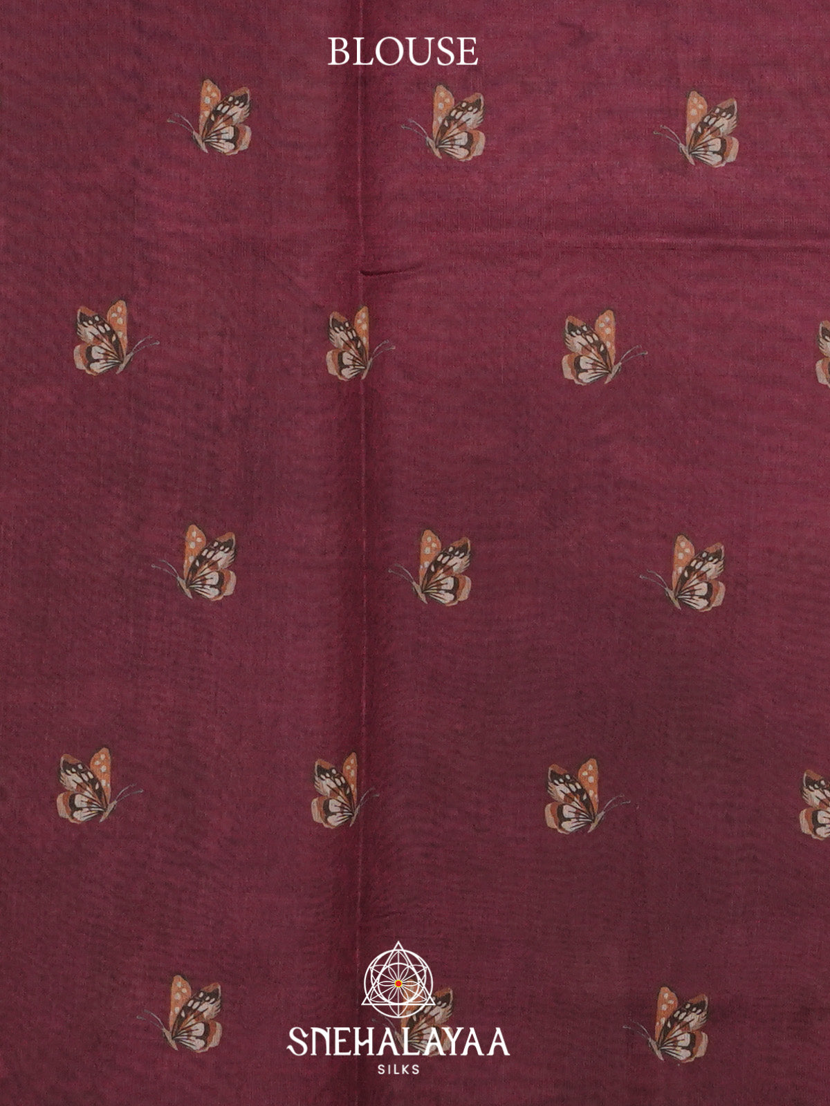 Wine Tussar Saree