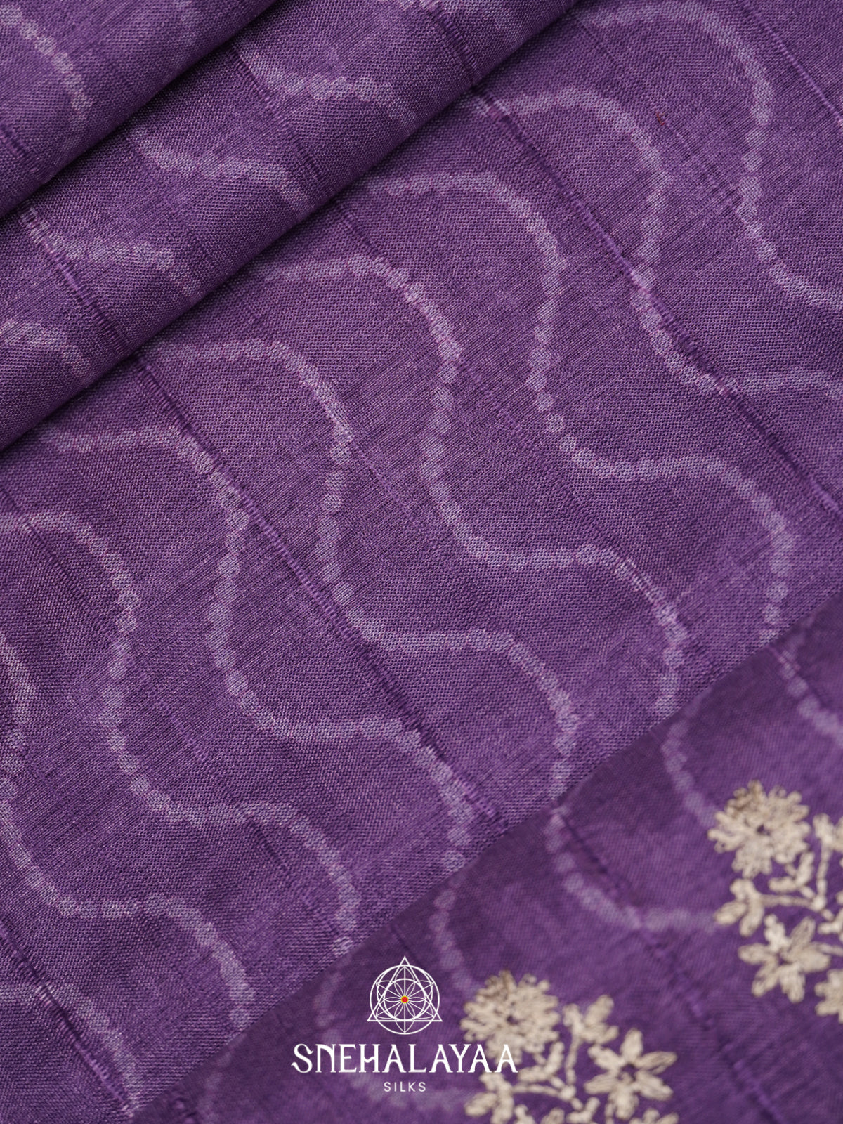 Purple Tussar Saree