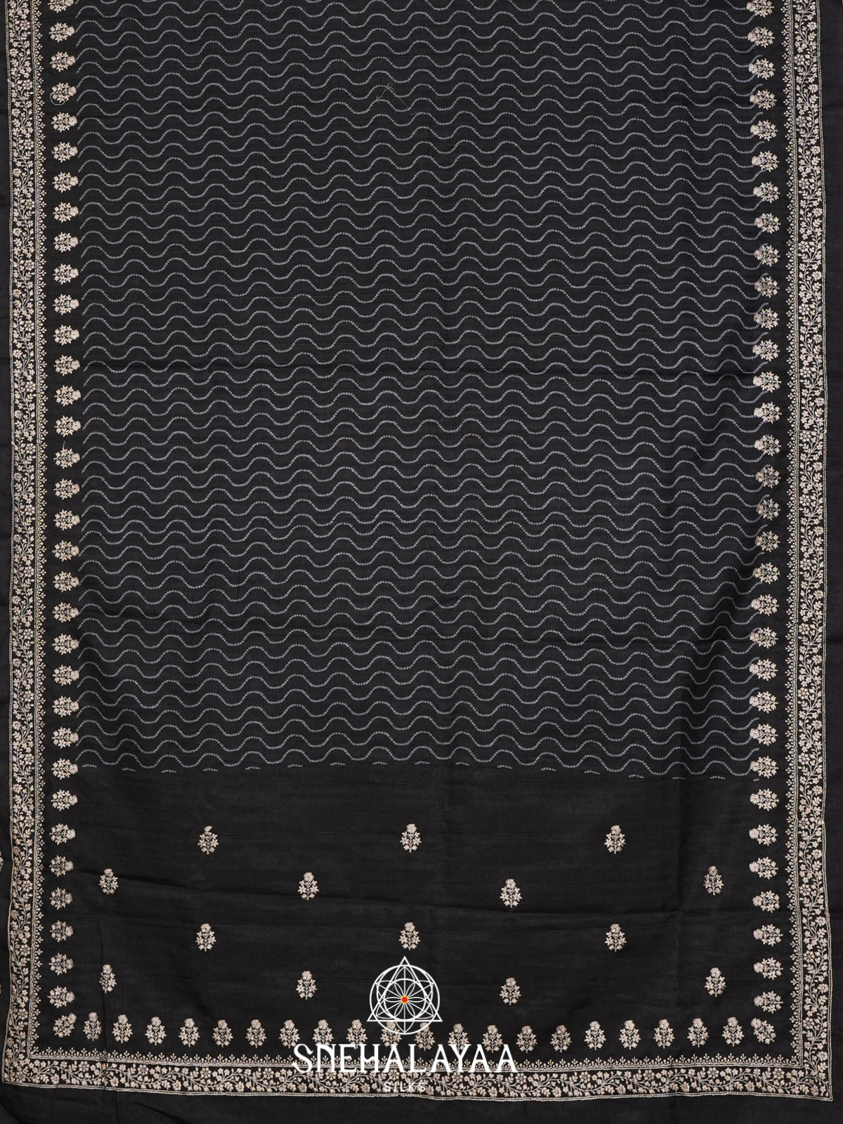 Black Tussar Saree