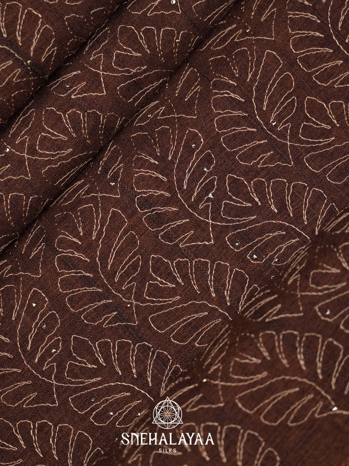 Brown Tussar Saree