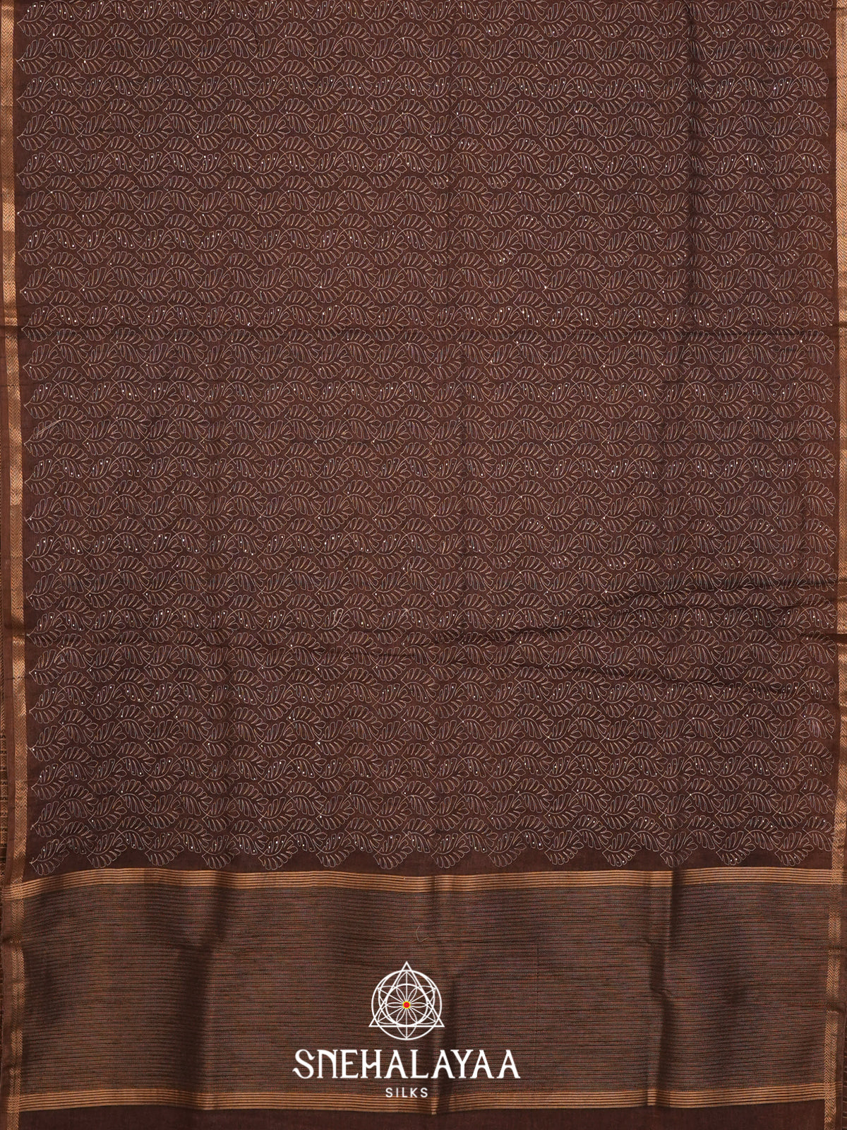 Brown Tussar Saree