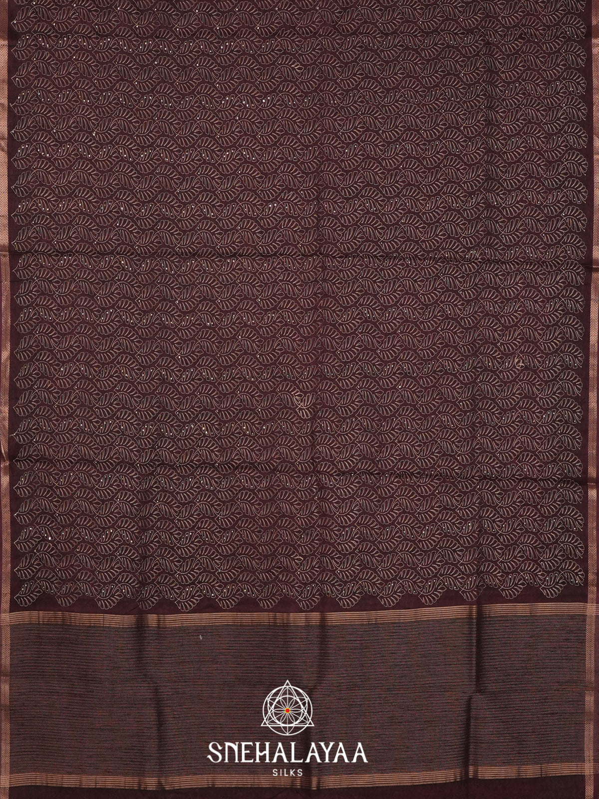 Coffee Brown Tussar Saree