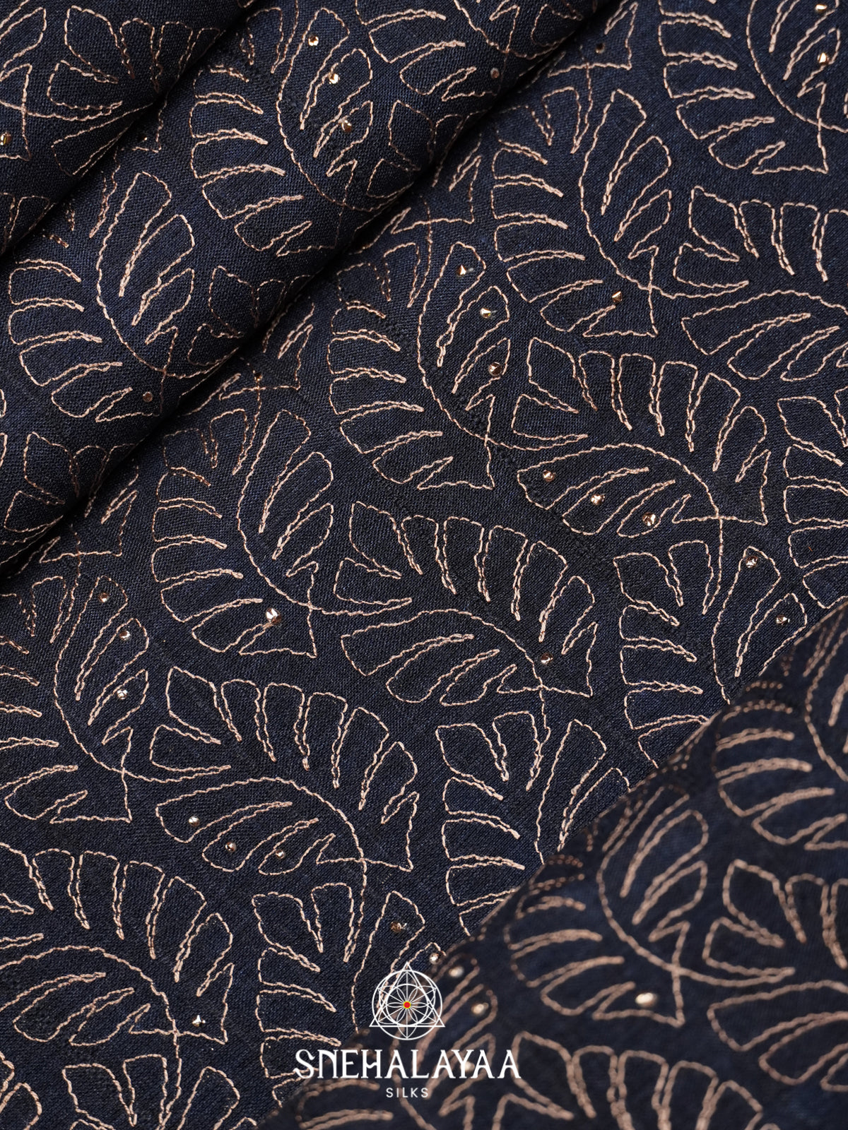 Black Tussar Saree