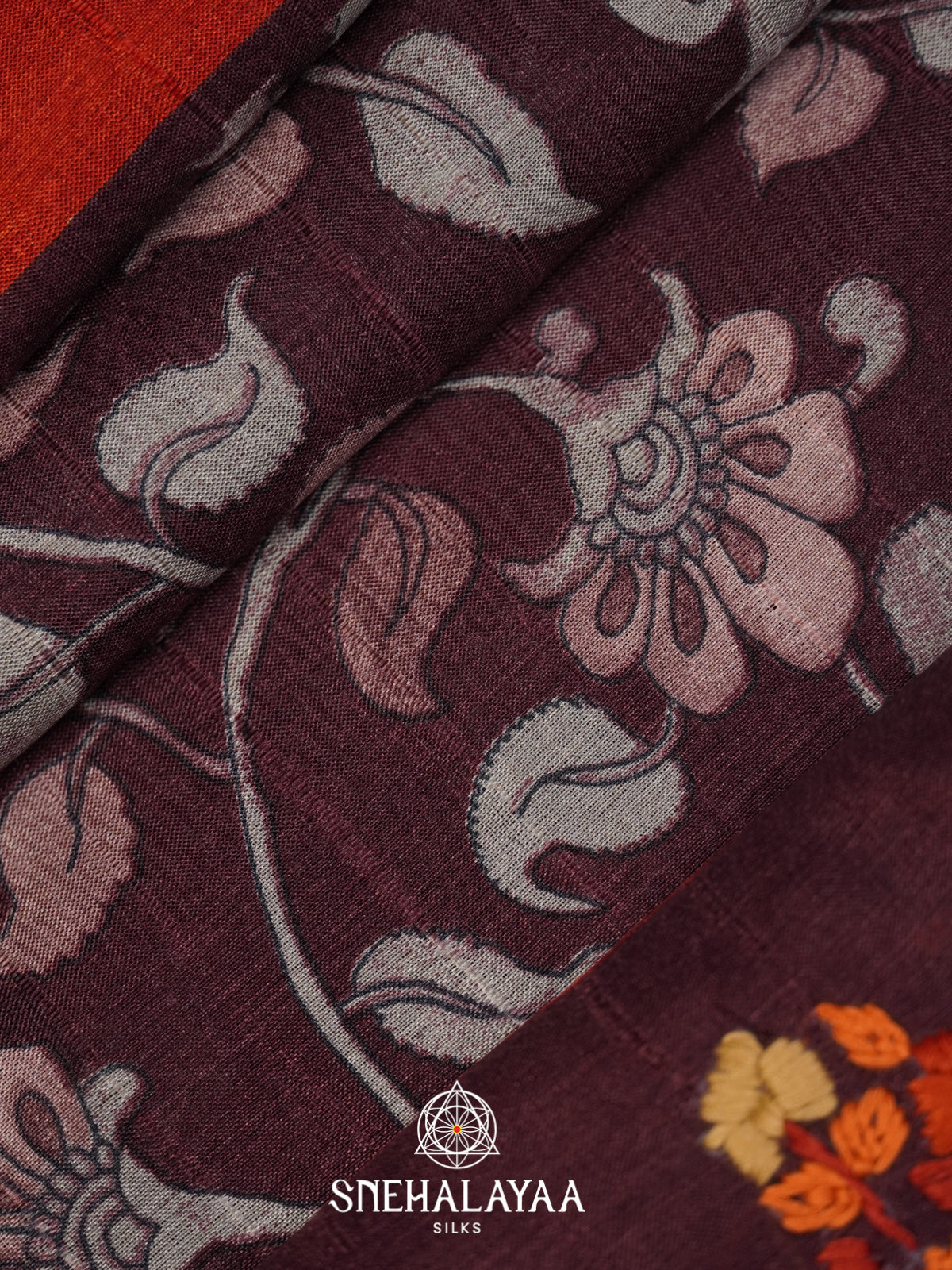 Brown Tussar Saree