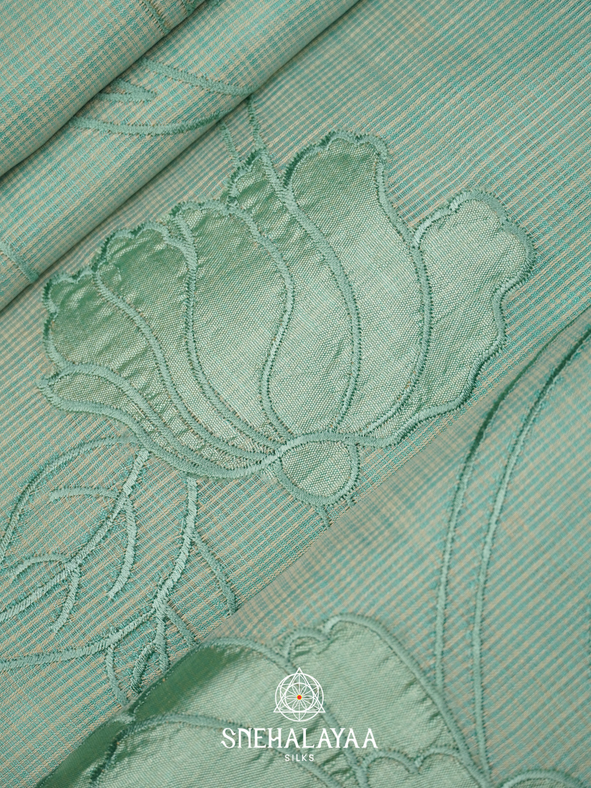 Sea Green Kota Saree