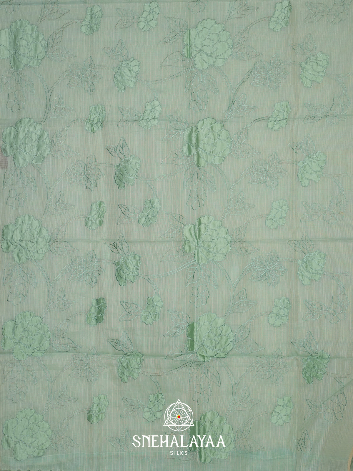 Sea Green Kota Saree