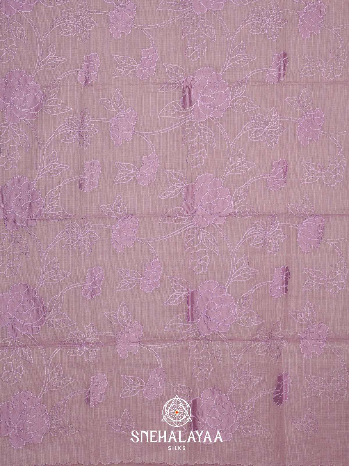Lavender Kota Saree