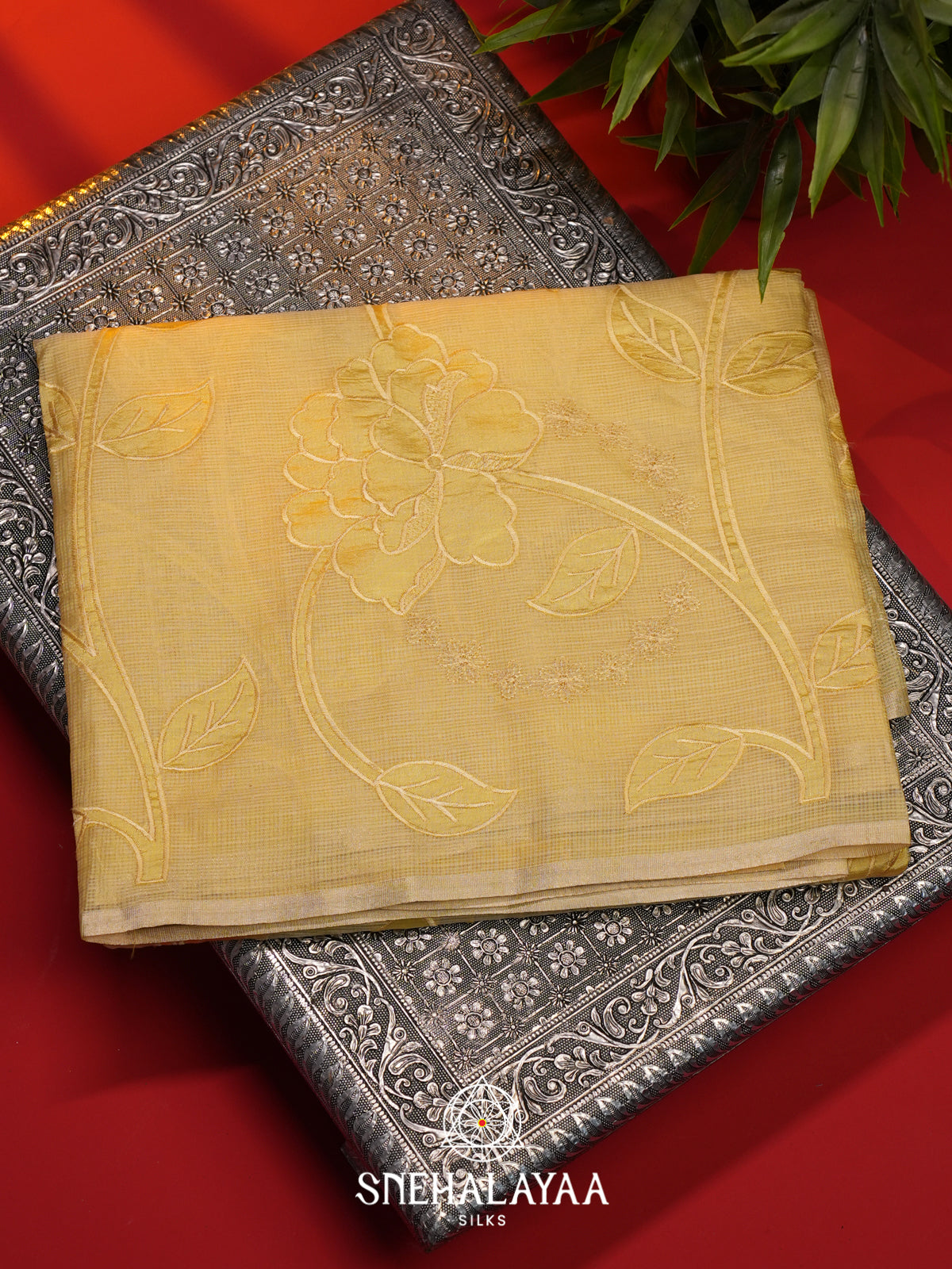 Yellow Kota Saree