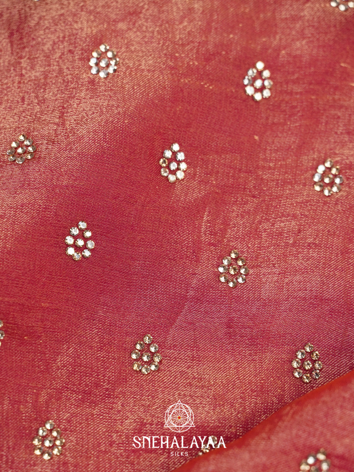 Peach Designer Saree