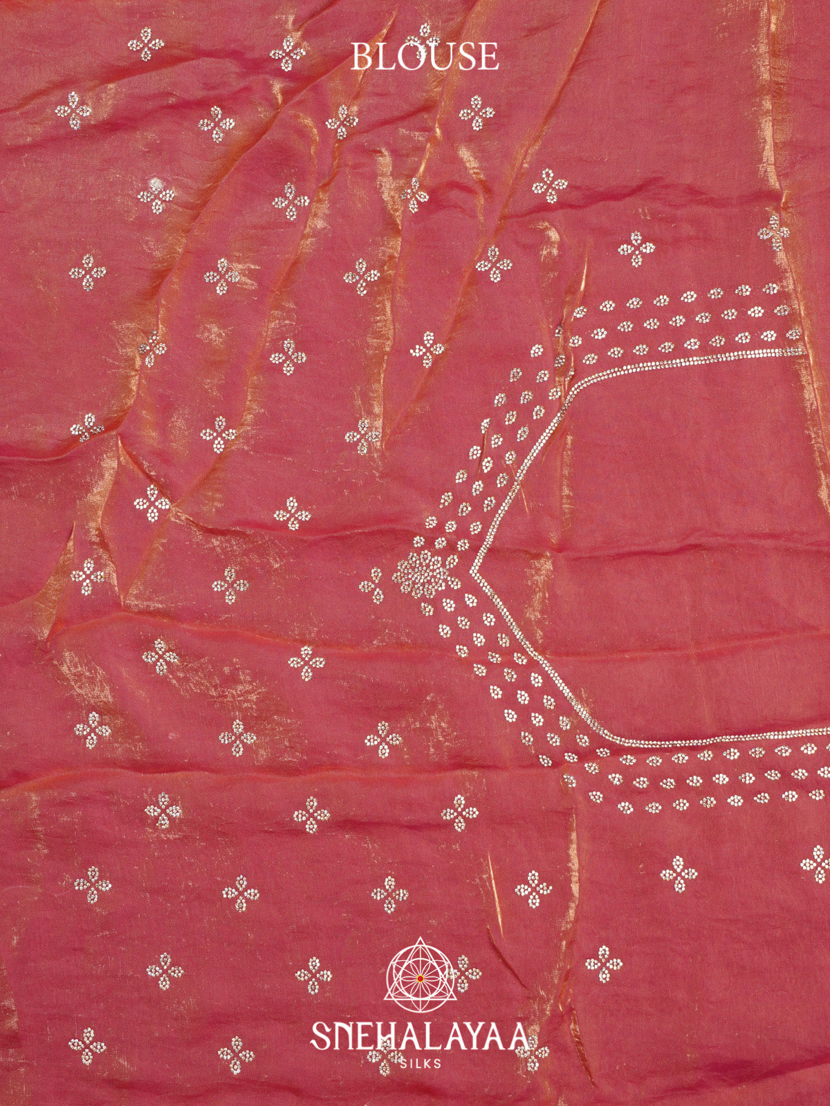 Peach Designer Saree