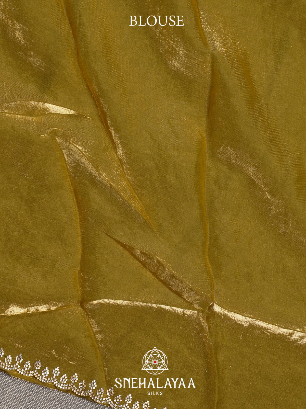 Olive Green Designer Saree