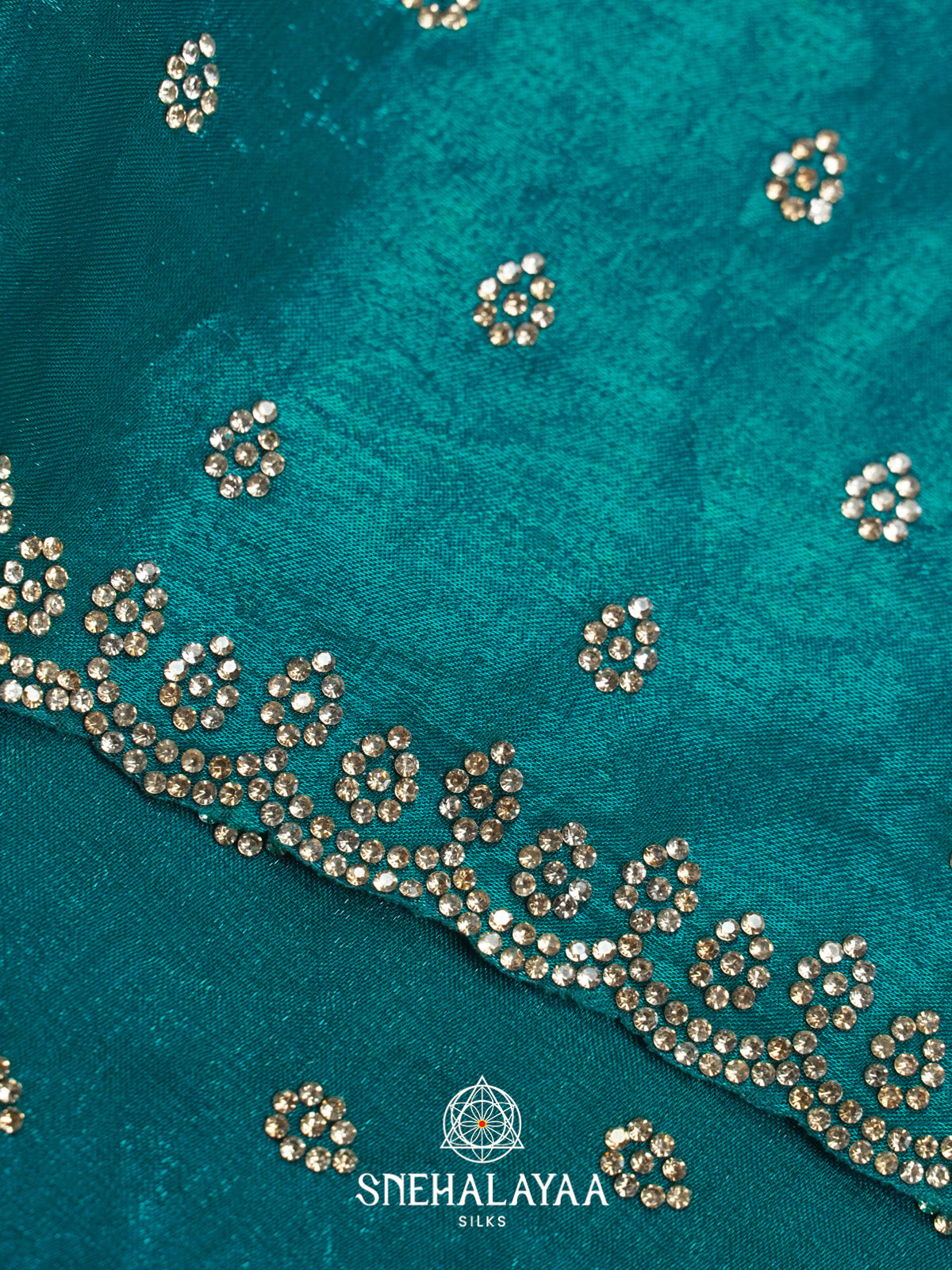 Teal Designer Saree