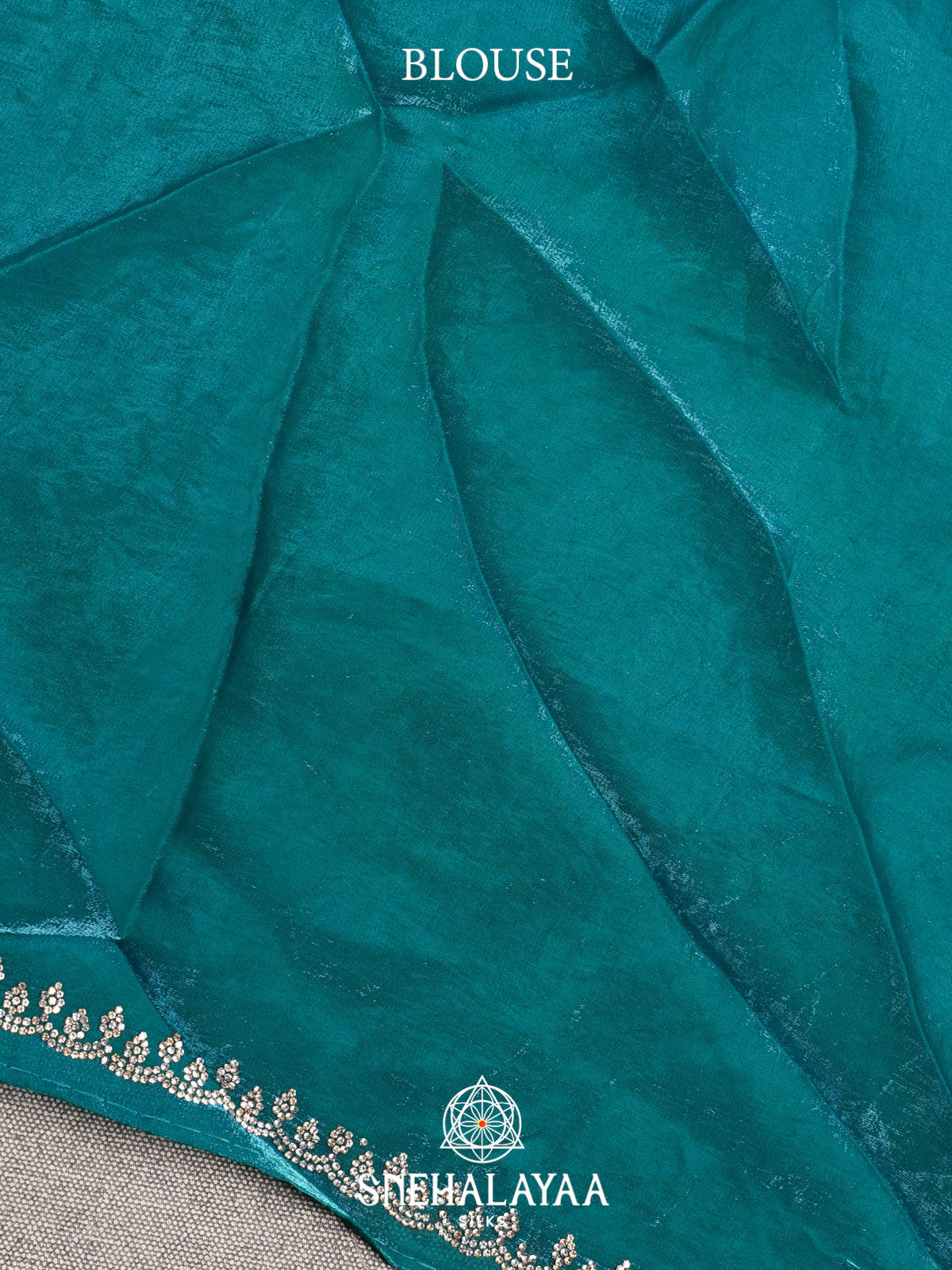 Teal Designer Saree