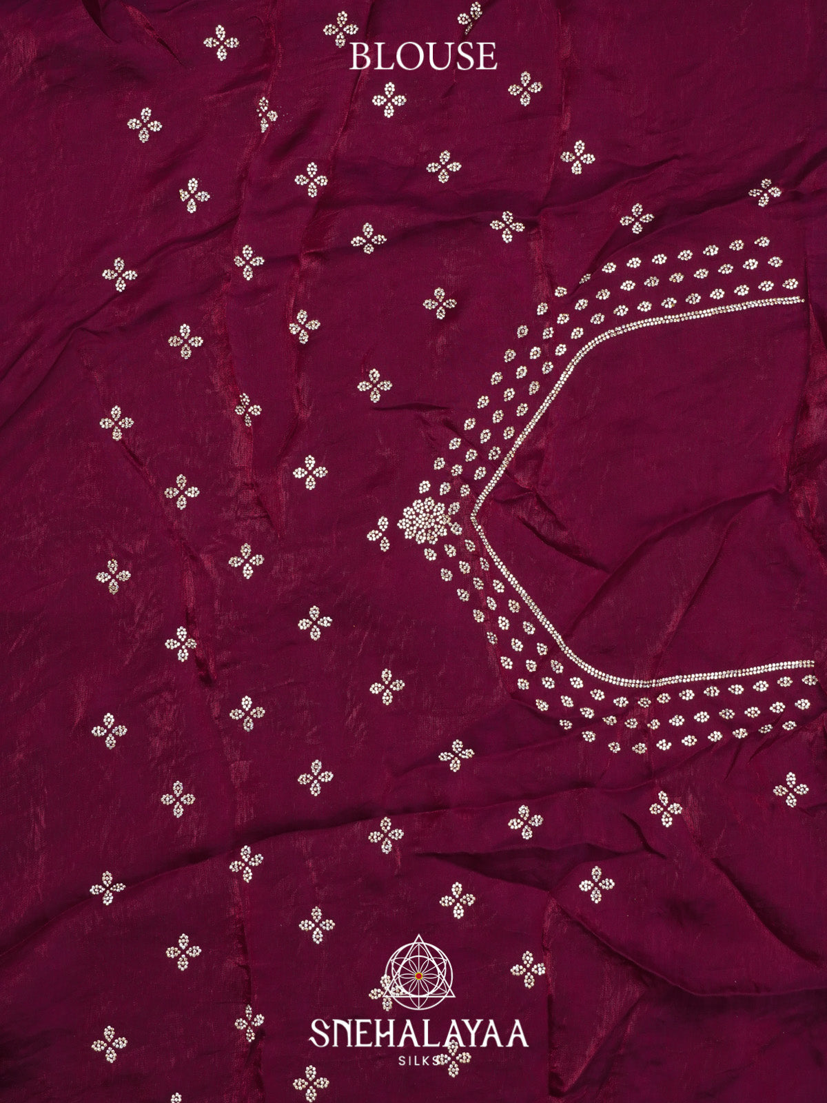 Burgundy Designer Saree