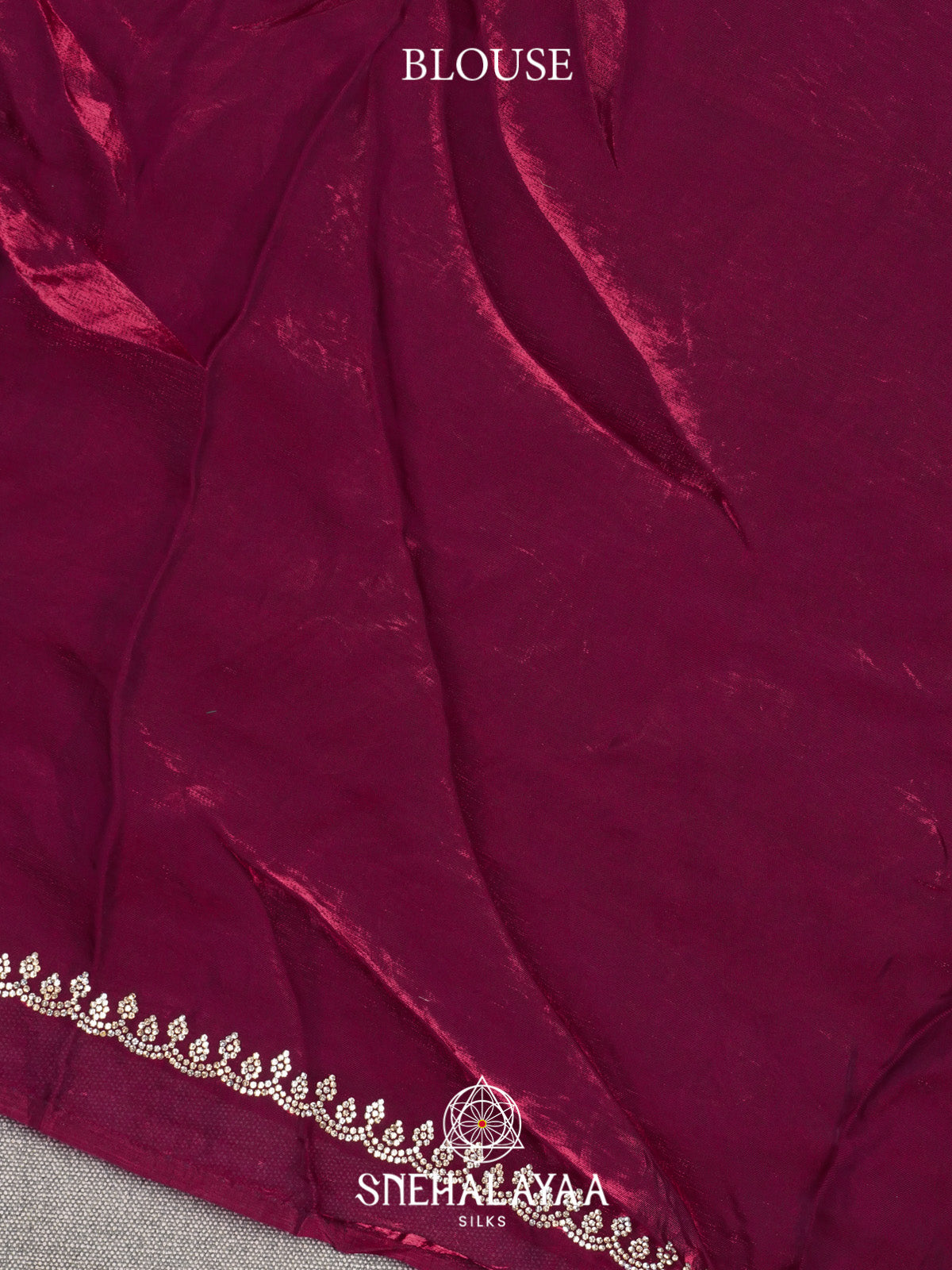 Burgundy Designer Saree
