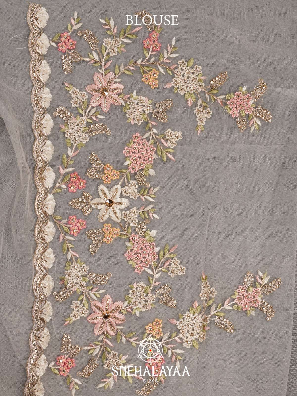 White Designer Saree