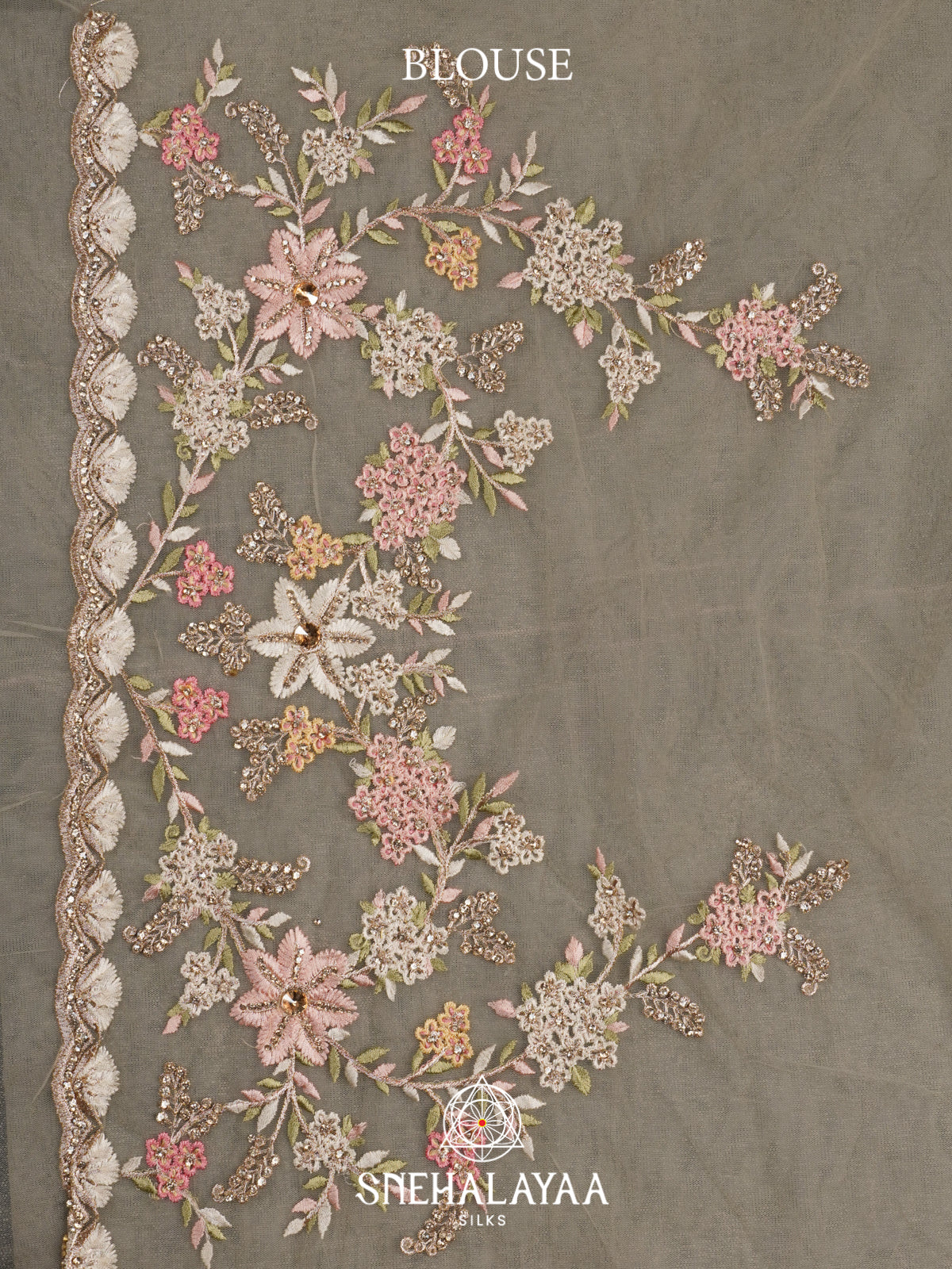 Off White Designer Saree