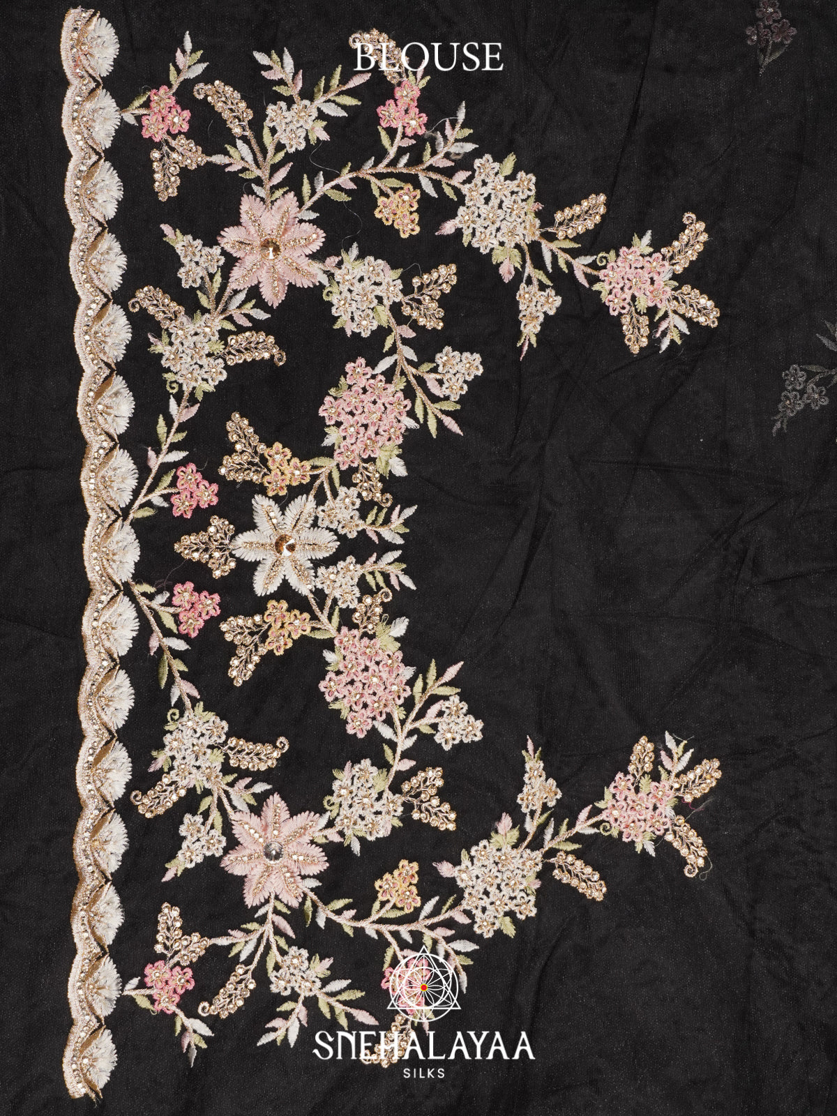 Black Designer Saree