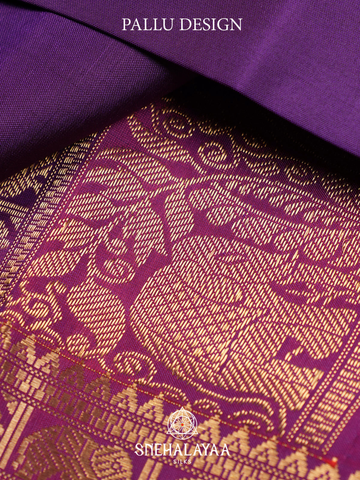 Purple Kanjivaram Silk Saree