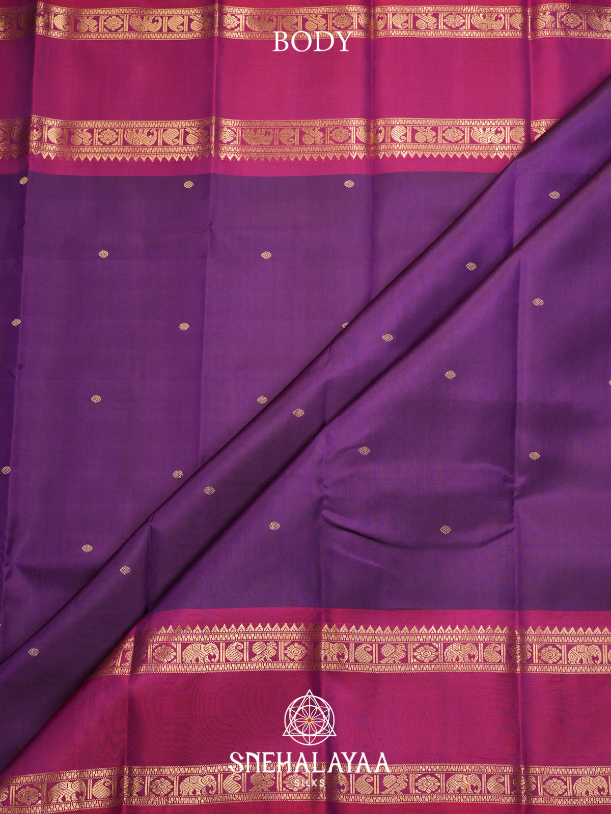Purple Kanjivaram Silk Saree