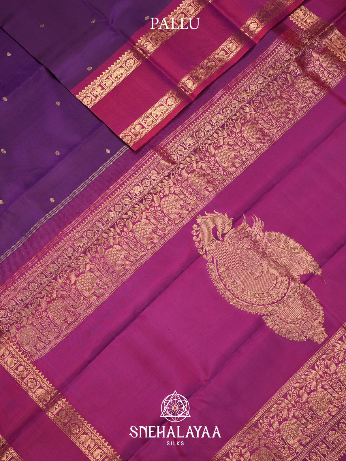 Purple Kanjivaram Silk Saree