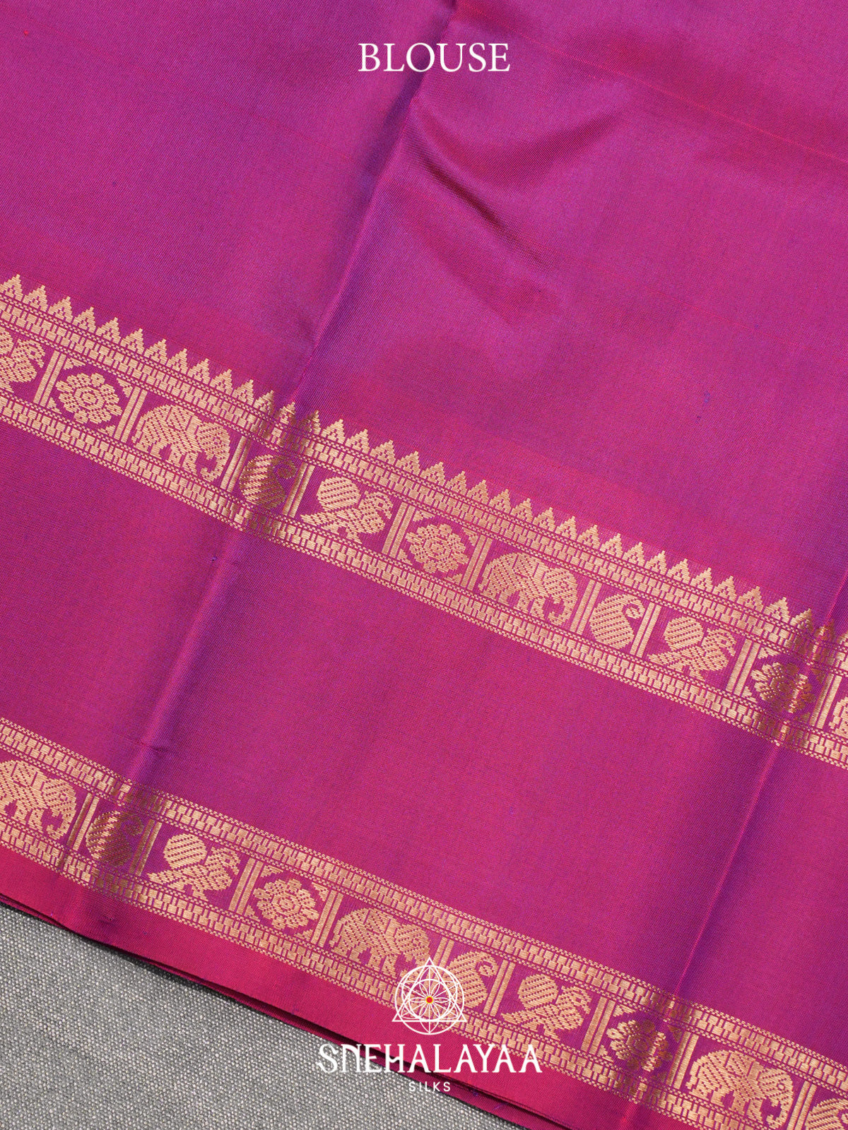 Purple Kanjivaram Silk Saree