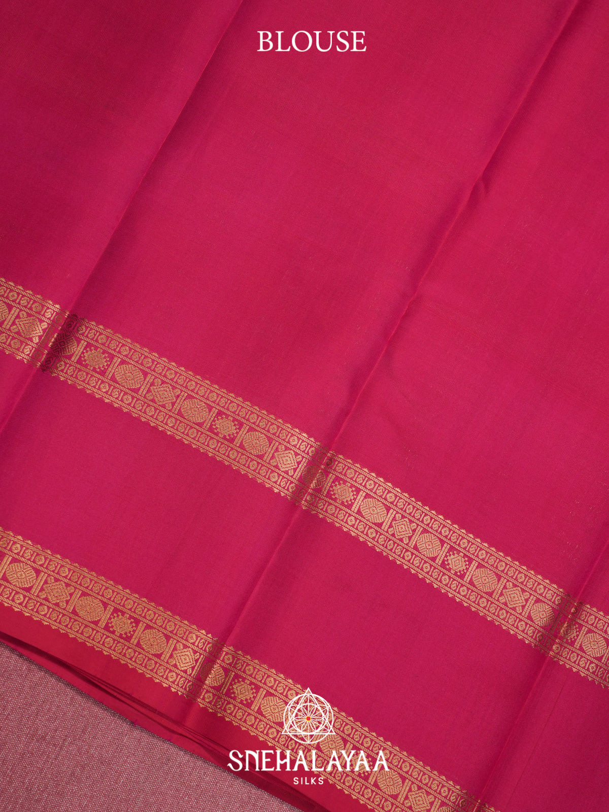 Pink Kanjivaram Silk Saree with Gold Zari Checks and Buttas