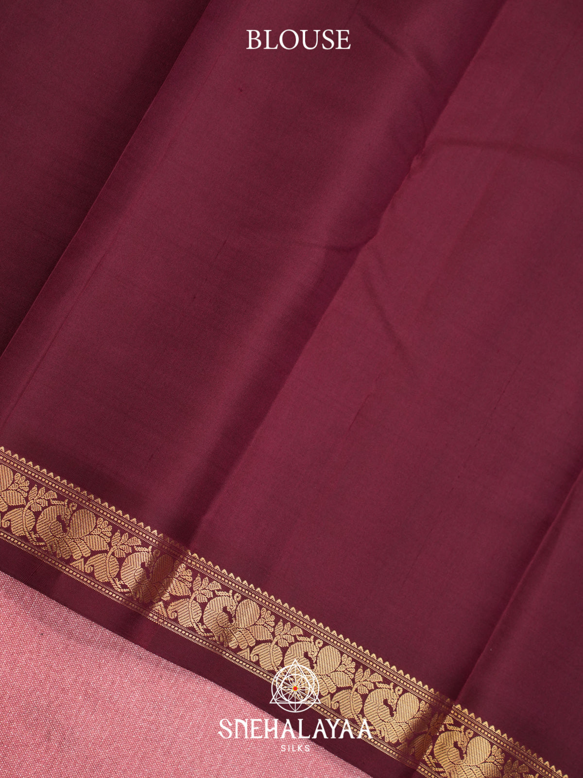 Brick Red Kanjivaram Silk Saree