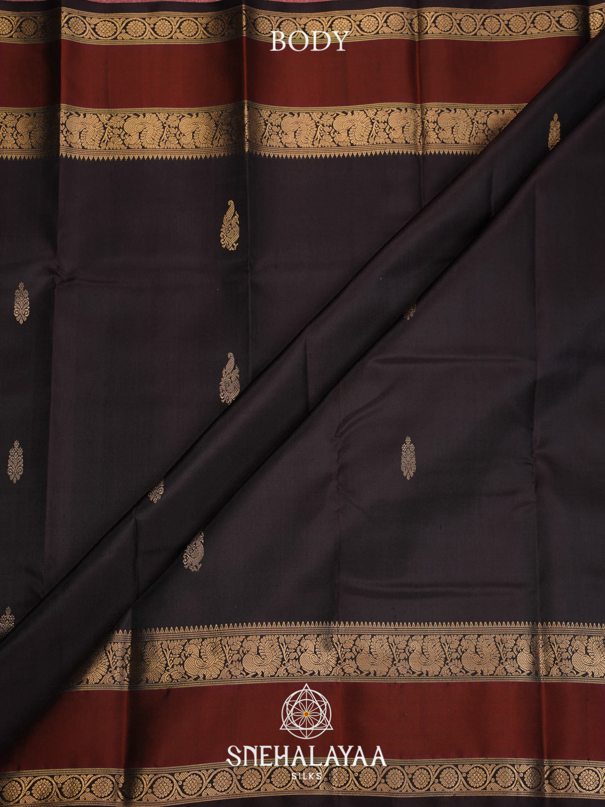 Black Kanjivaram Silk Saree