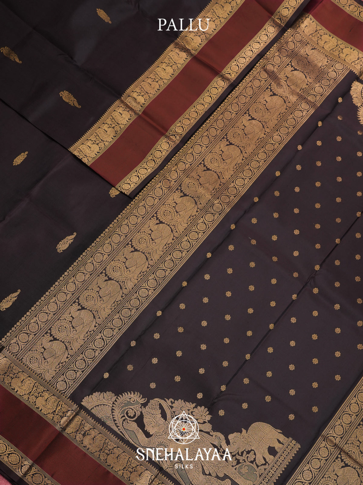 Black Kanjivaram Silk Saree