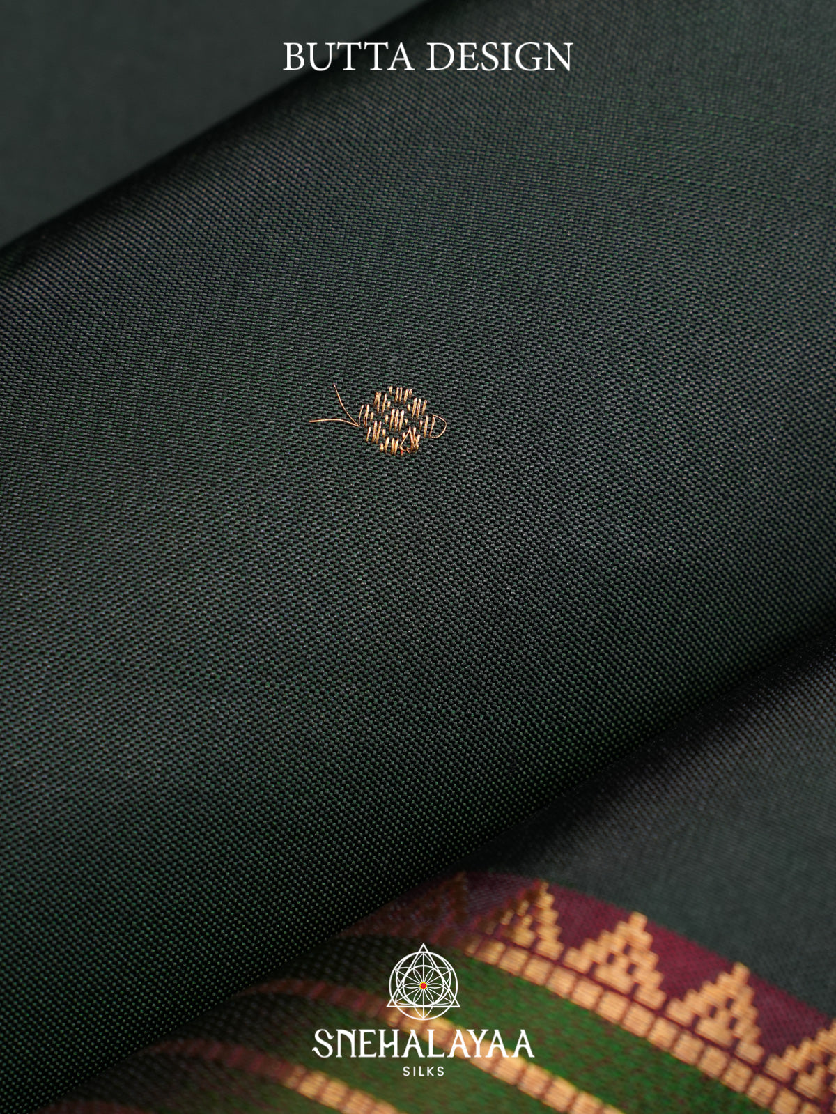 Forest Green Kanjivaram Silk Saree
