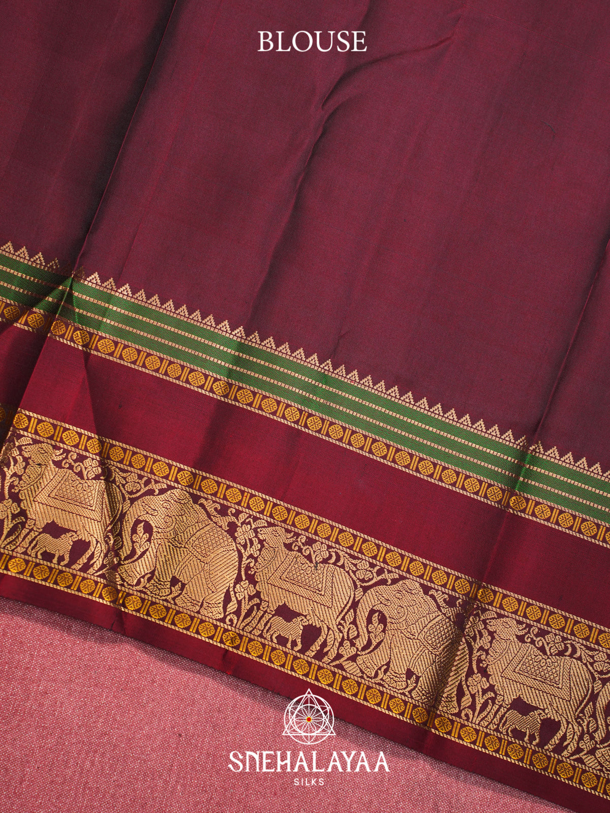 Forest Green Kanjivaram Silk Saree