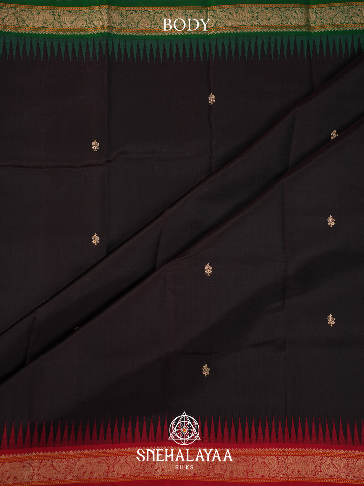 Black Kanjivaram Silk Saree