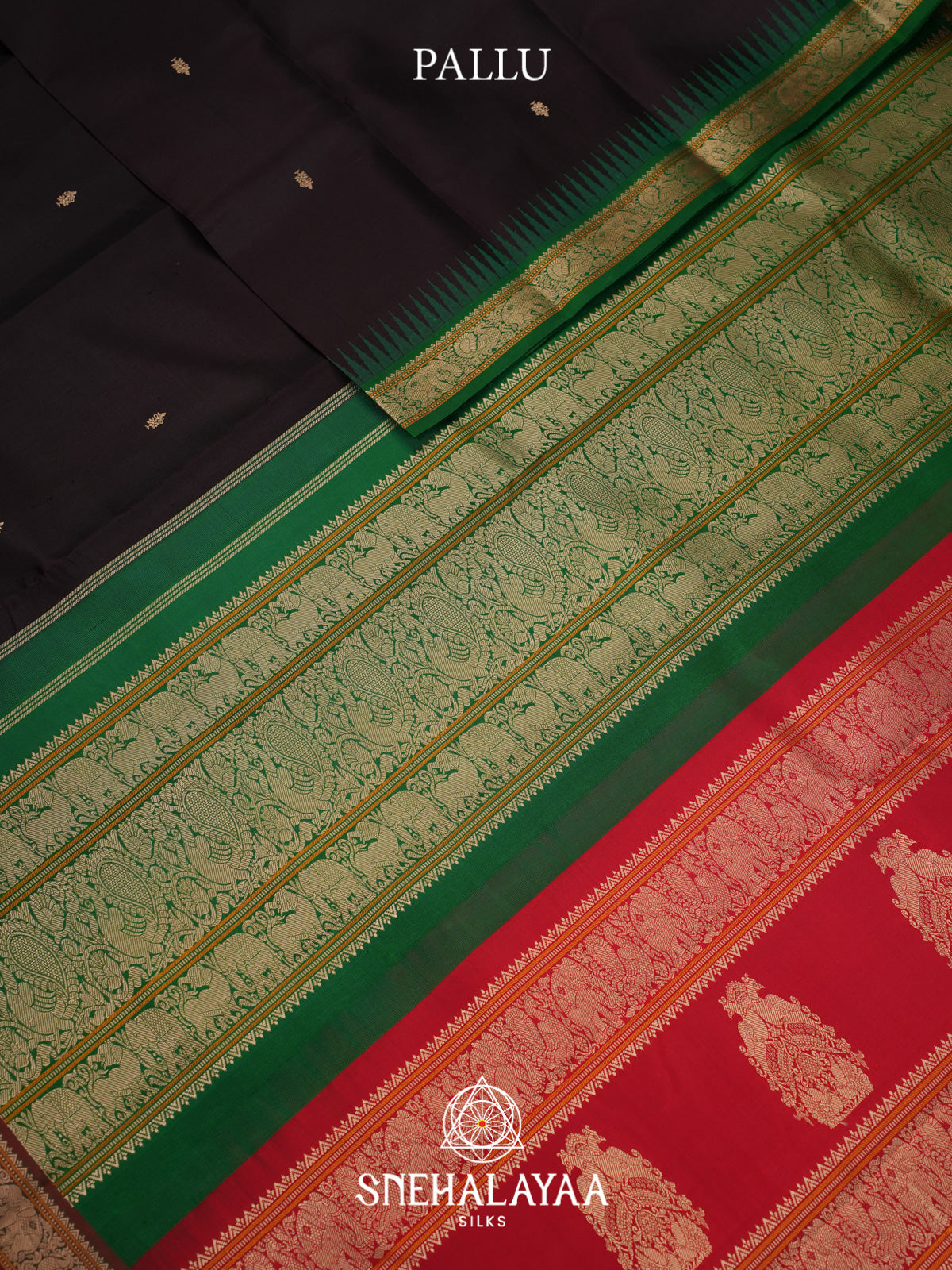 Black Kanjivaram Silk Saree