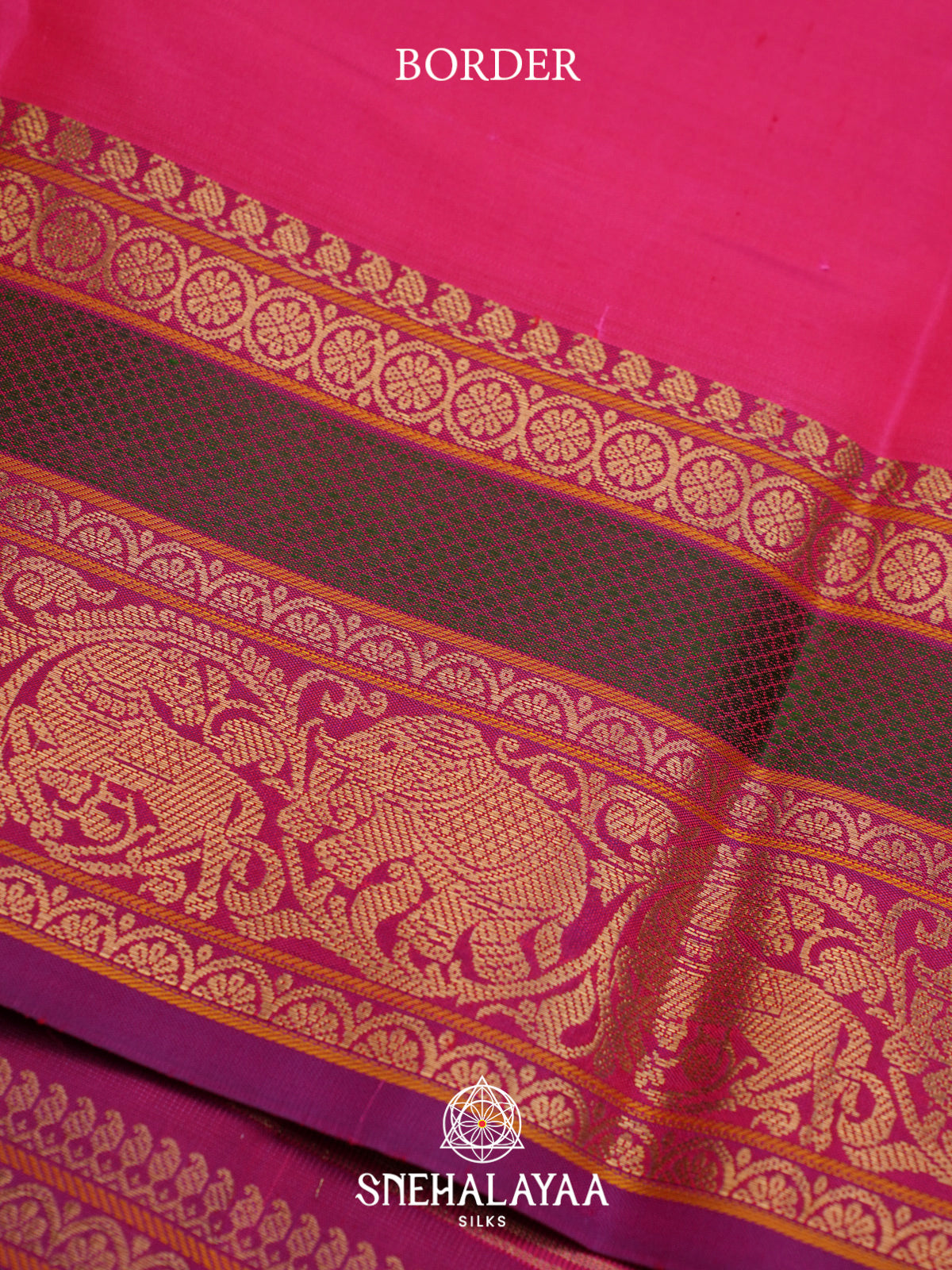Pink Kanjivaram Silk Saree