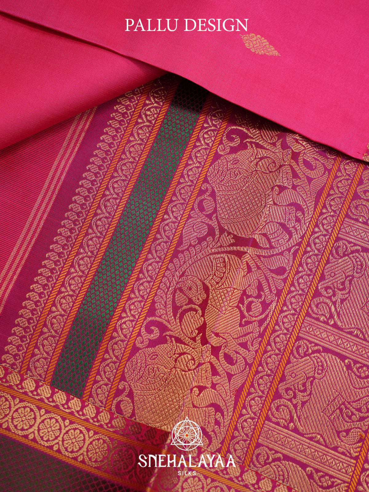 Pink Kanjivaram Silk Saree