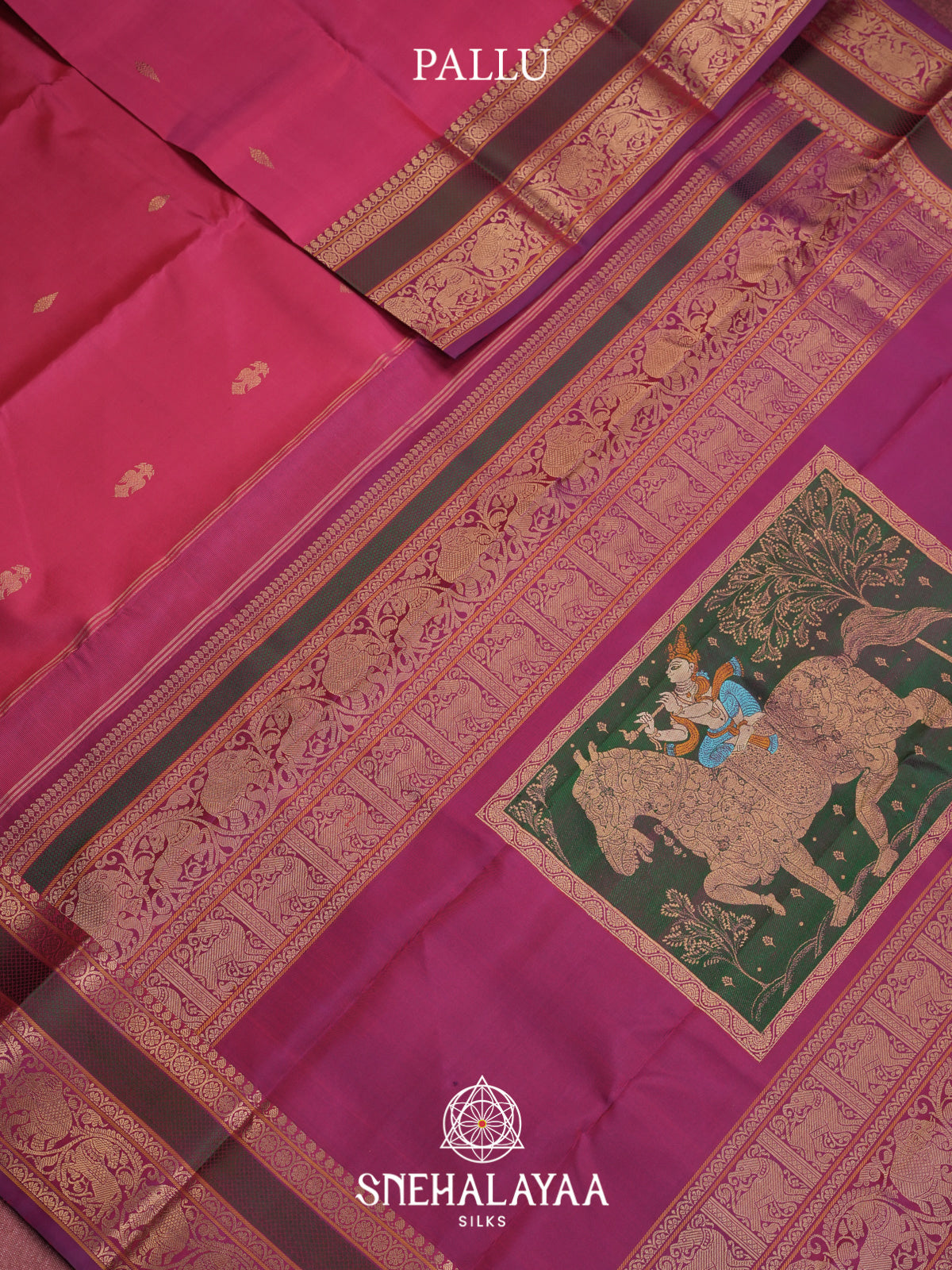 Pink Kanjivaram Silk Saree