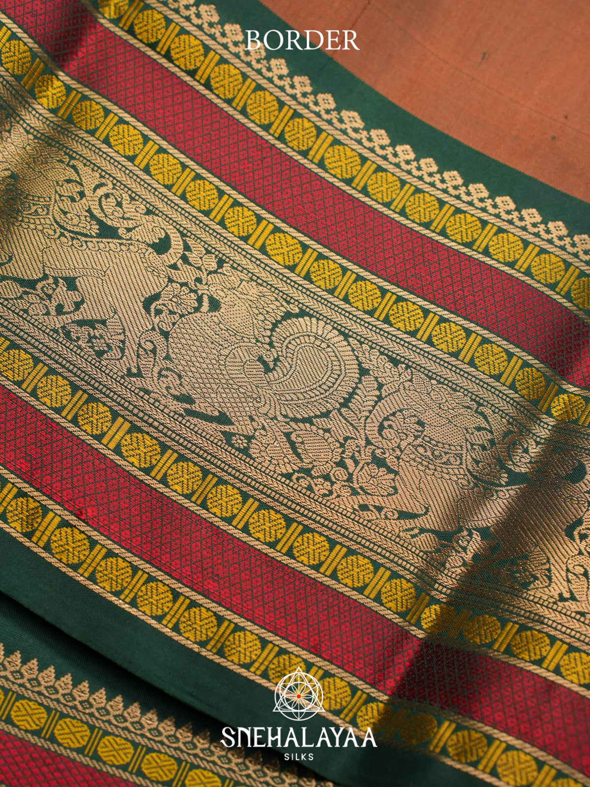 Brown Kanjivaram Silk Saree
