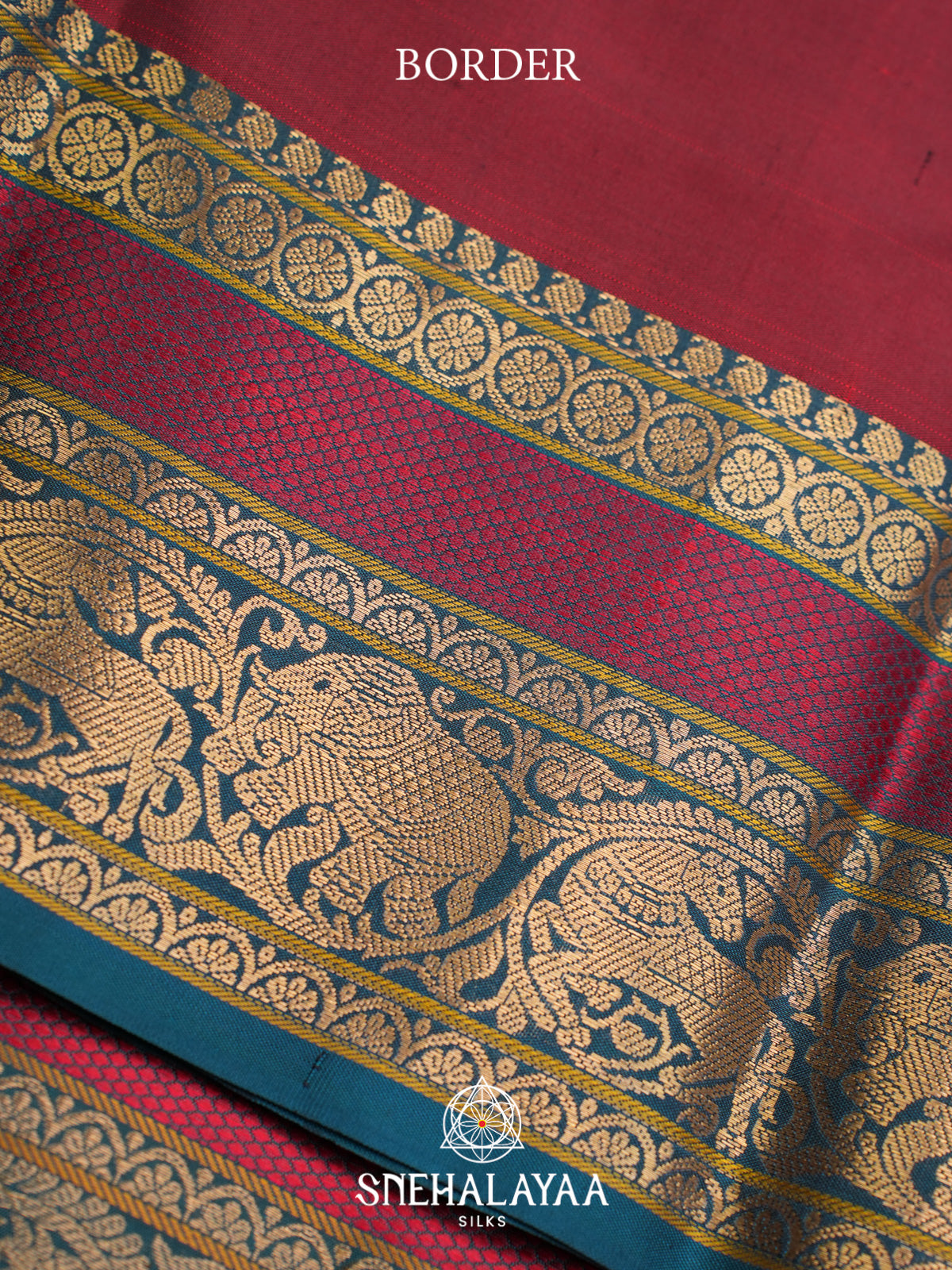 Maroon Kanjivaram Silk Saree