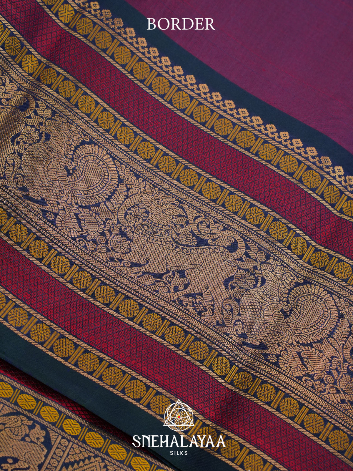 Purple Kanjivaram Silk Saree