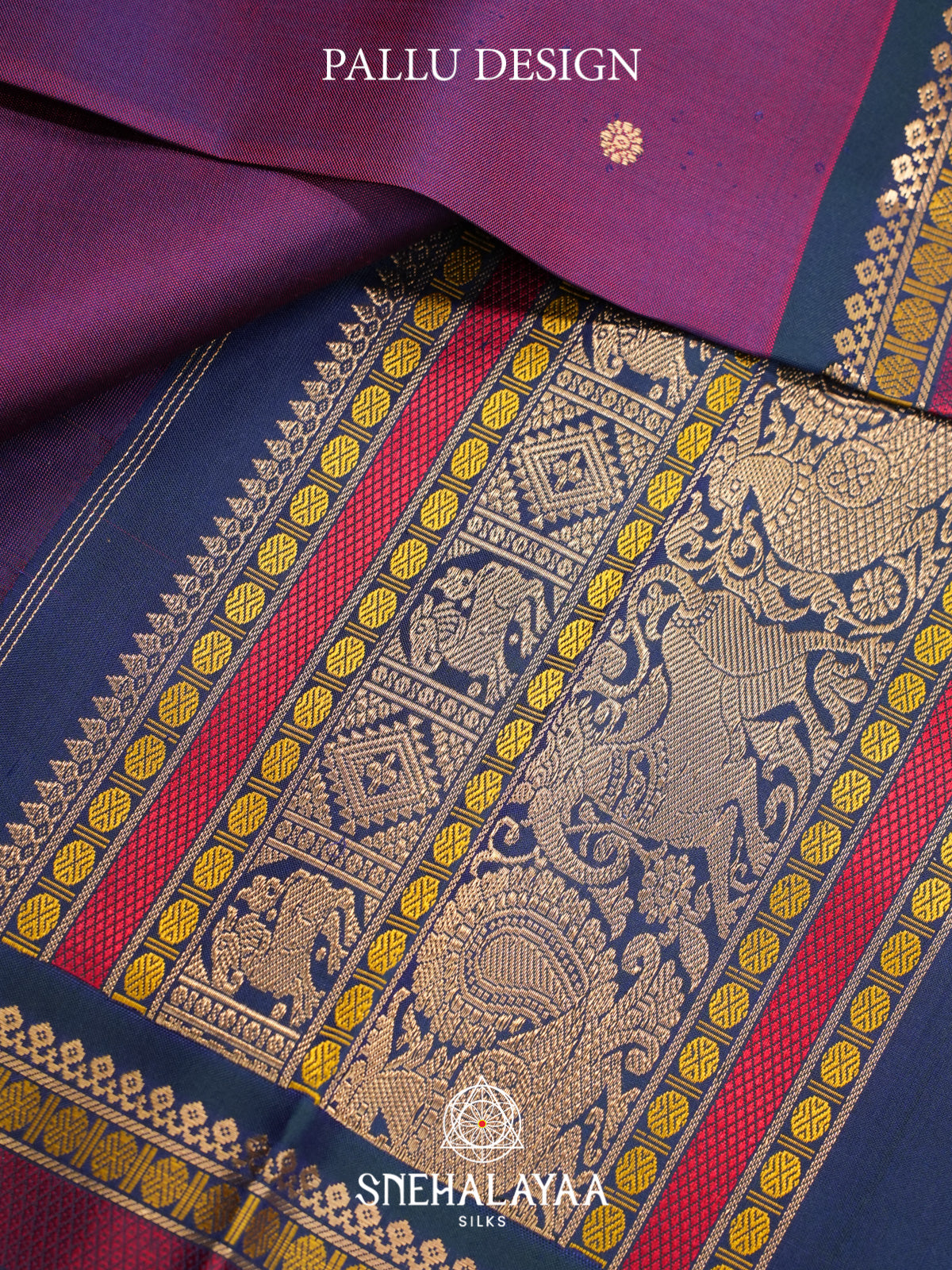 Purple Kanjivaram Silk Saree