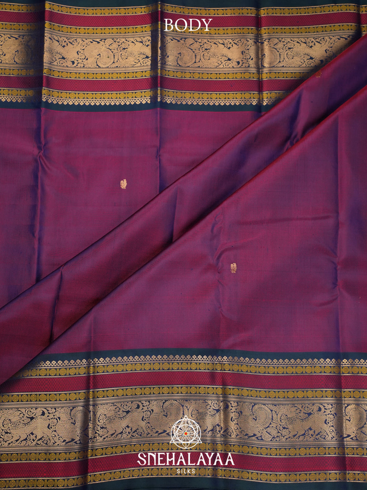 Purple Kanjivaram Silk Saree