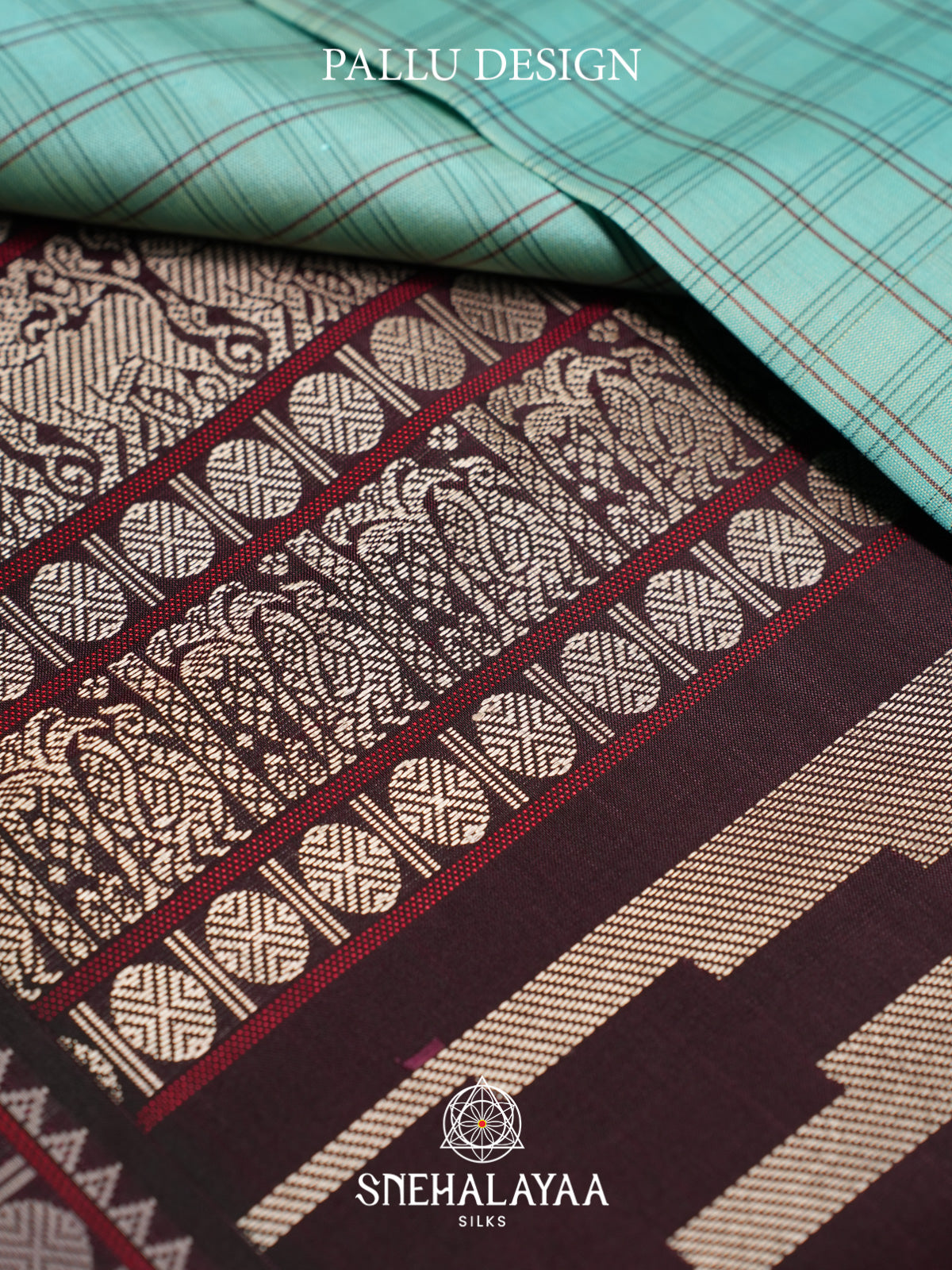 Mint Blue Kanjivaram Silk Saree