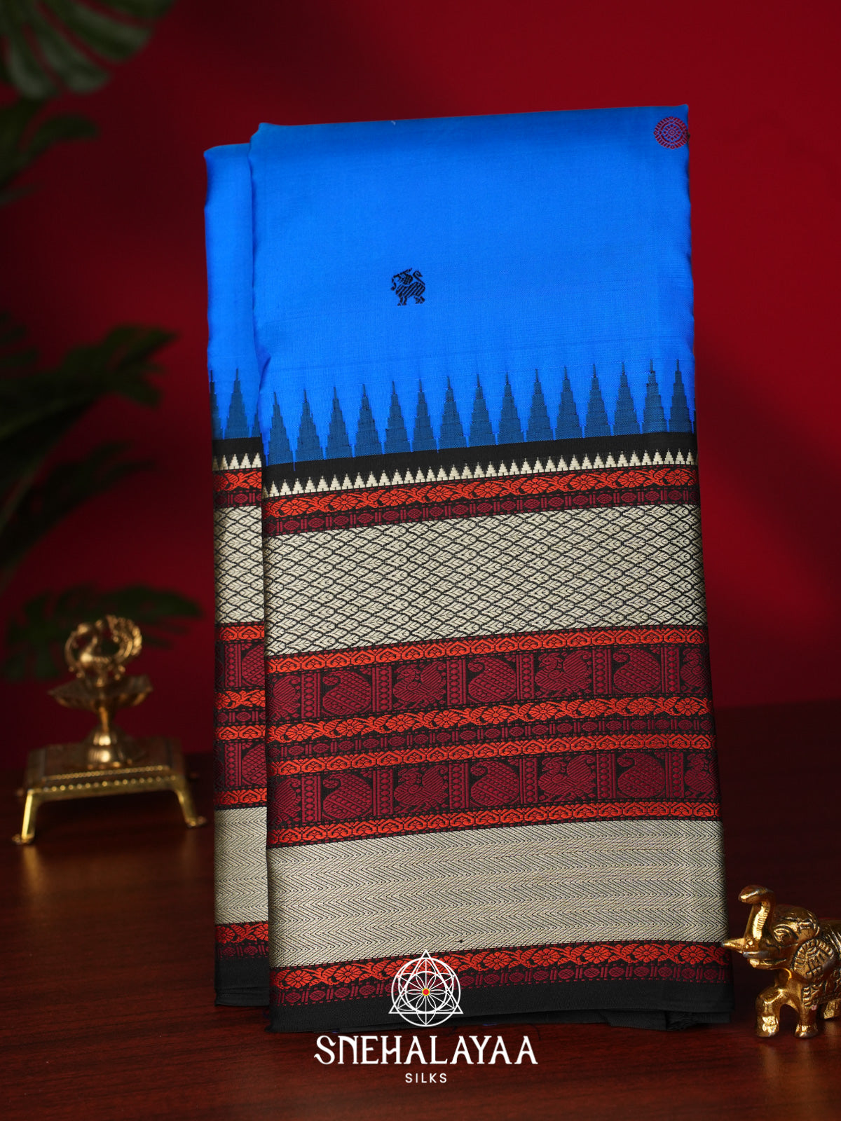 Blue Kanjivaram Silk Saree