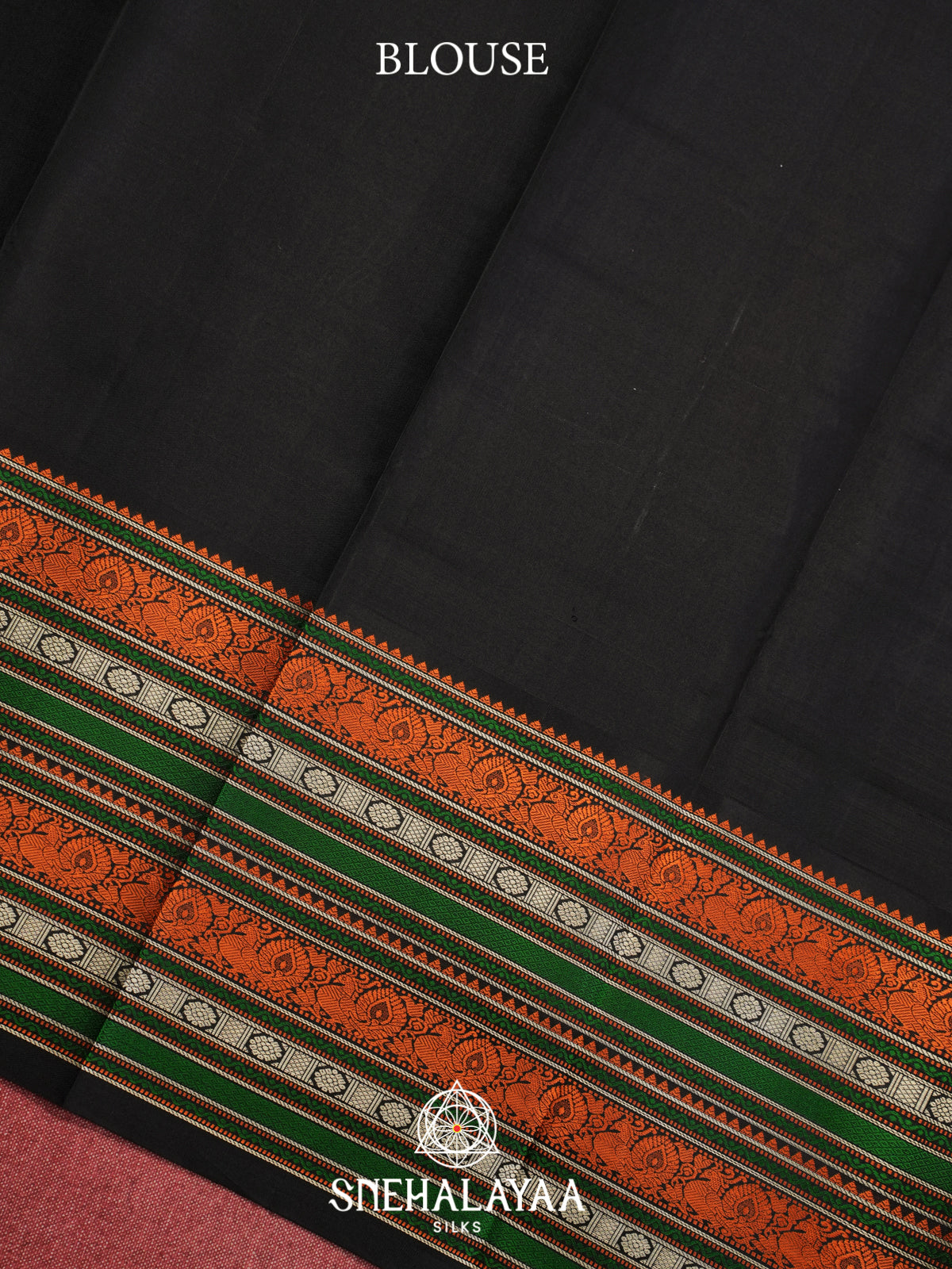 Ivory Kanjivaram Silk Saree with Checks & Multicolour Border
