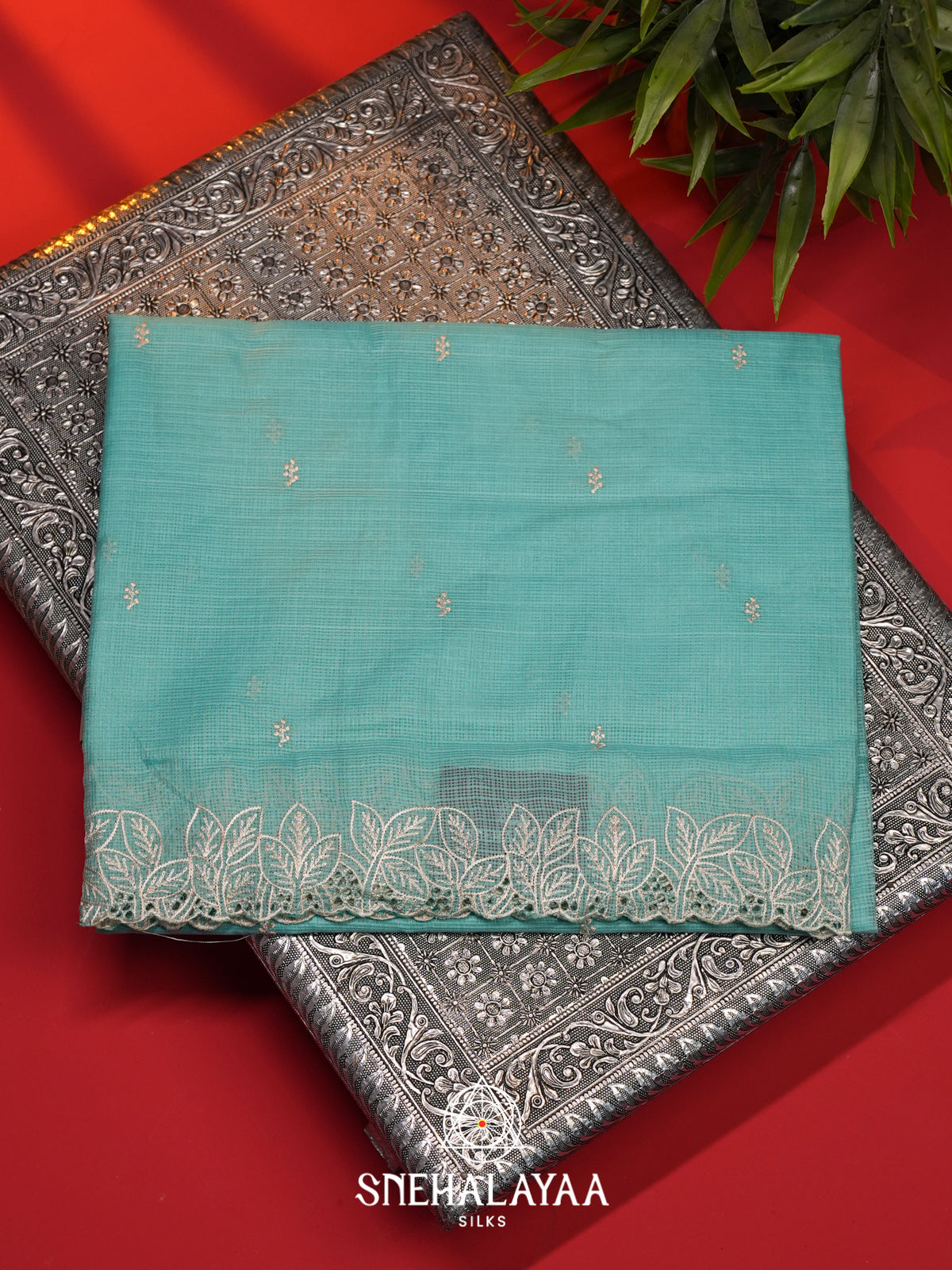 Blue Kota Saree