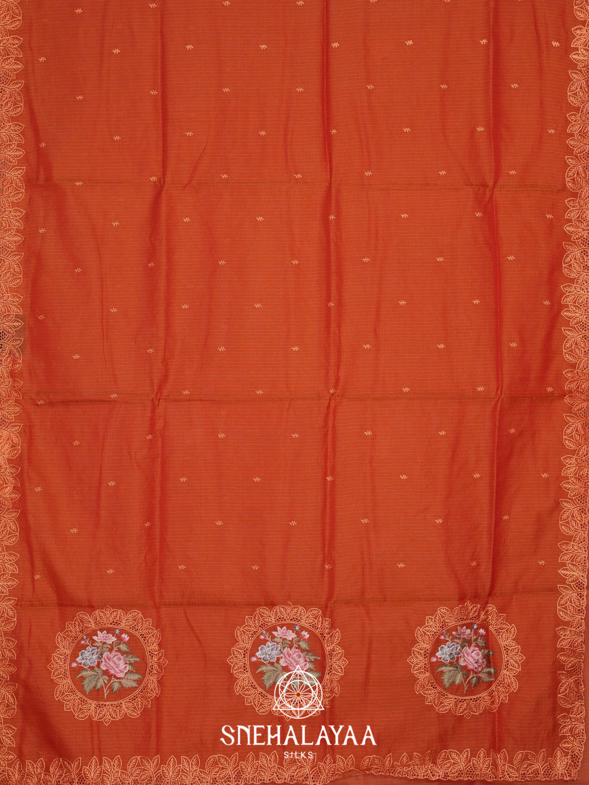 Orange Kota Saree