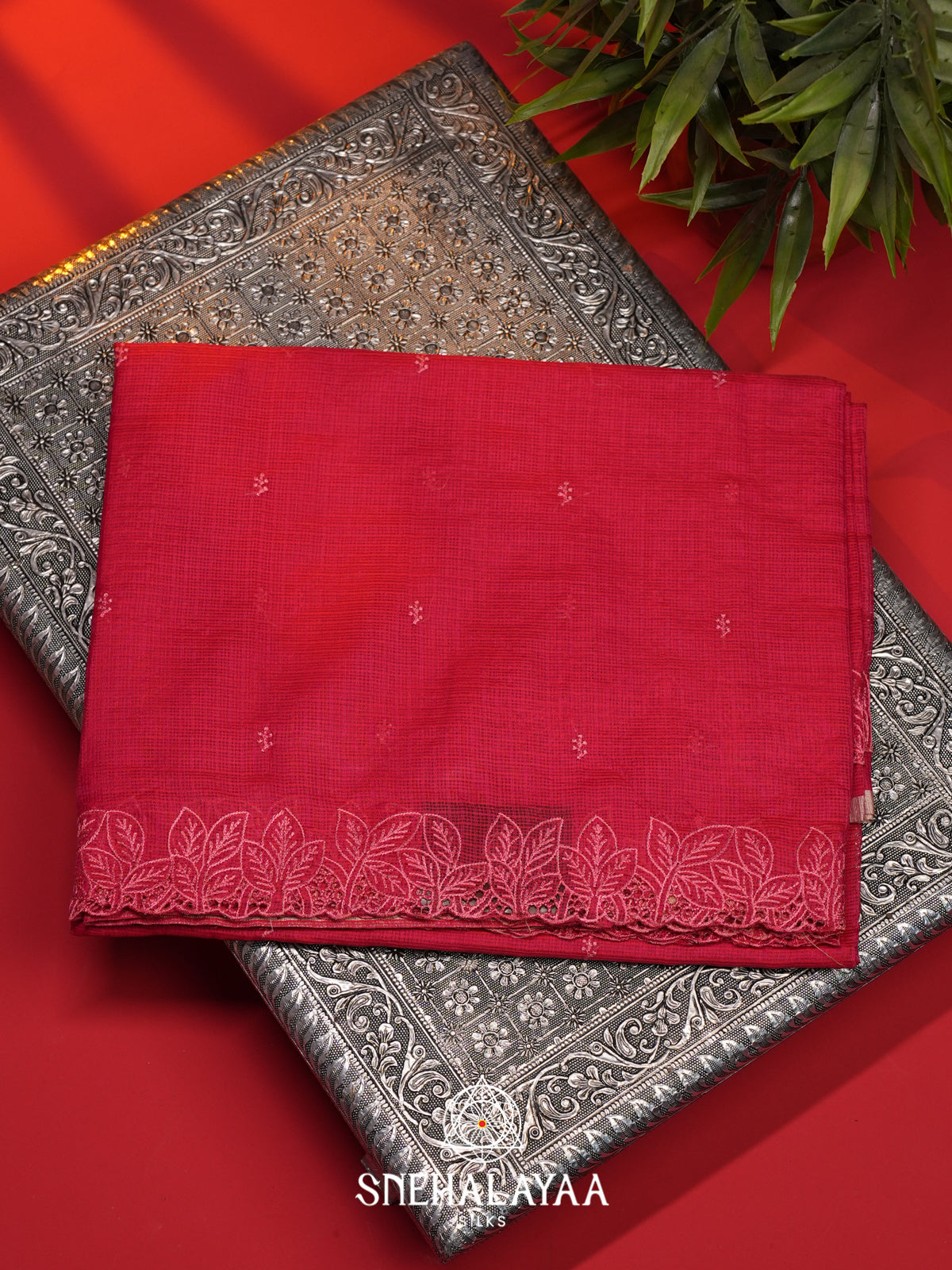 Tomato Red Kota Saree